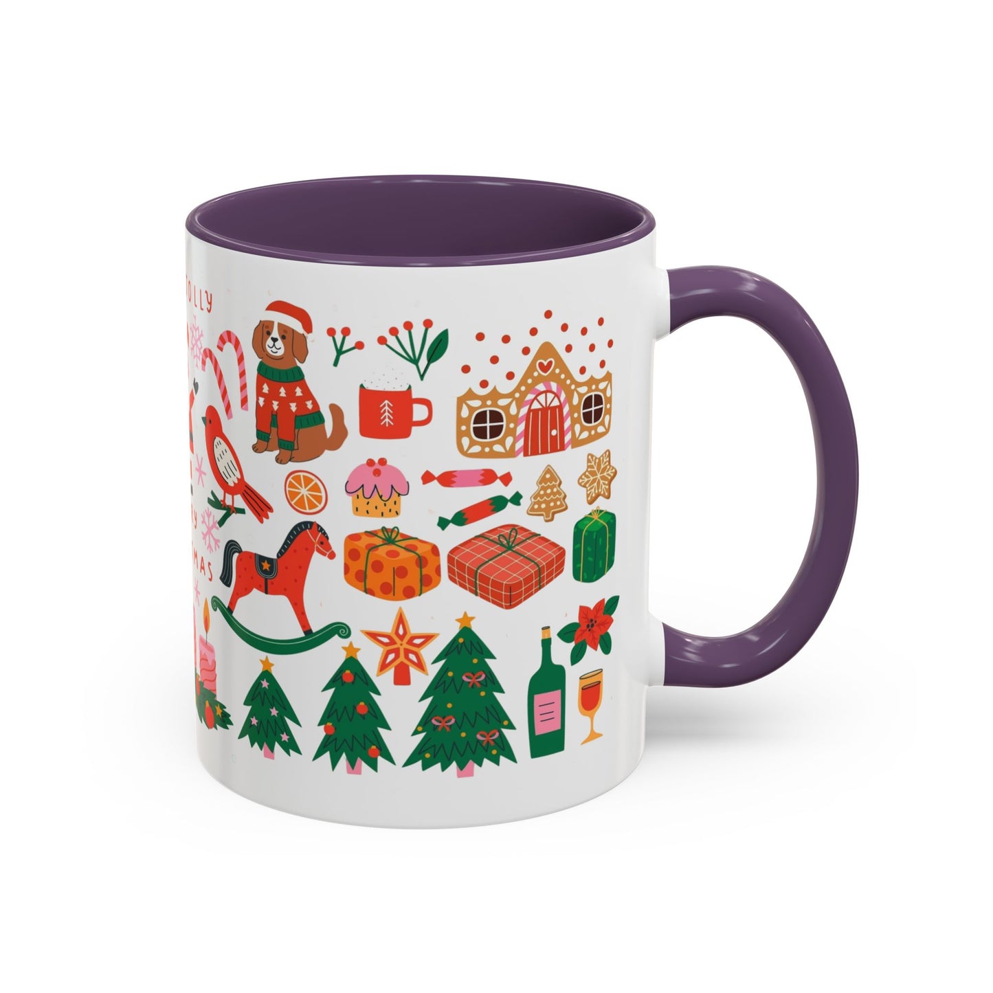 Festive Holiday Coffee Mug, Merry Christmas Mug, Winter Drinkware, Cute Santa Cup, Gift for Coffee Lovers, Holiday Decor