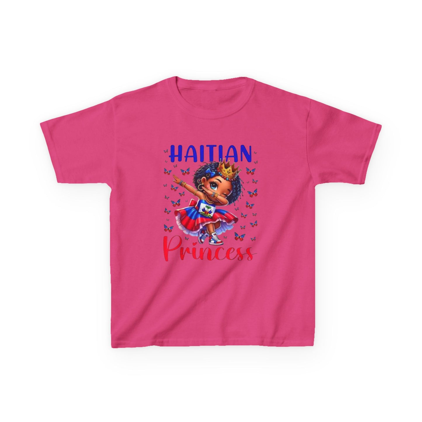 Haitian Princess Kids Tee, Kids Cotton T-Shirt, Birthday Gift, Cultural Pride Shirt, Toddler Graphic Tee, Kids Fashion Tee, Summer Shirt