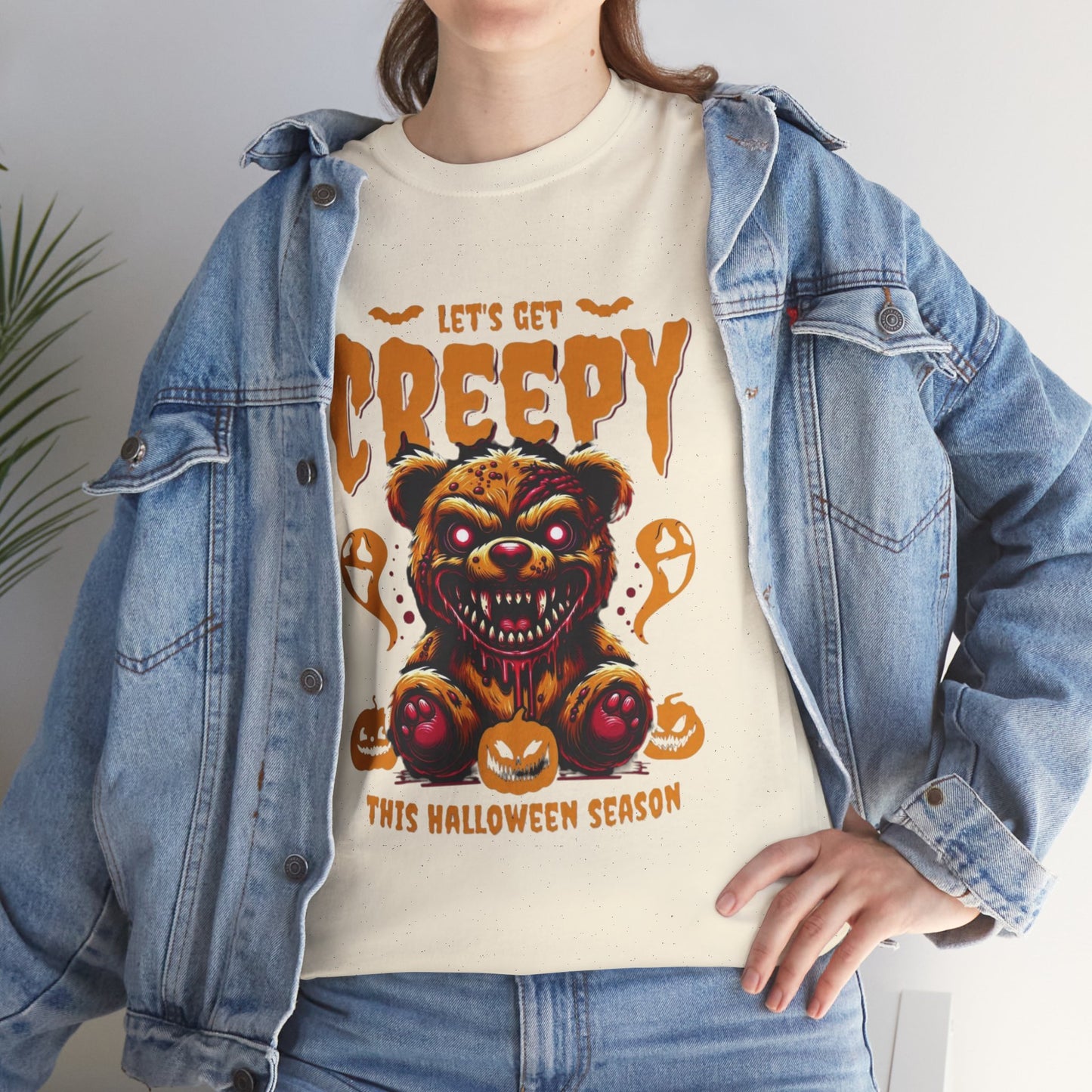 Halloween Creepy Tee, Unisex Halloween T-Shirt, Spooky Graphic Shirt, Fall Fashion, Fun Halloween Outfit, Trick or Treat Tee
