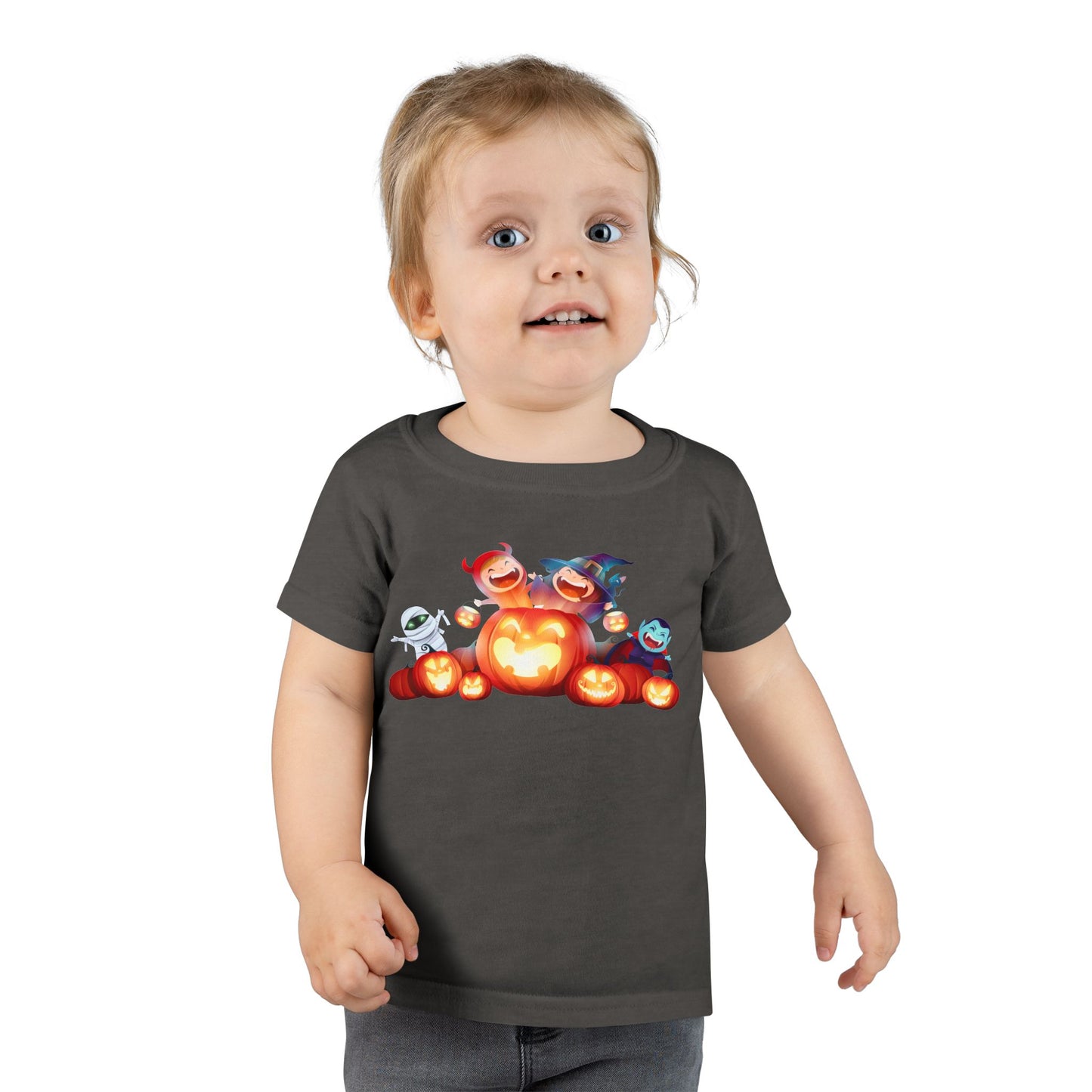 Toddler Halloween T-Shirt, Cute Kids Costume Tee, Pumpkin Graphic Shirt, Trick or Treat T-Shirt, Spooky Toddler Apparel