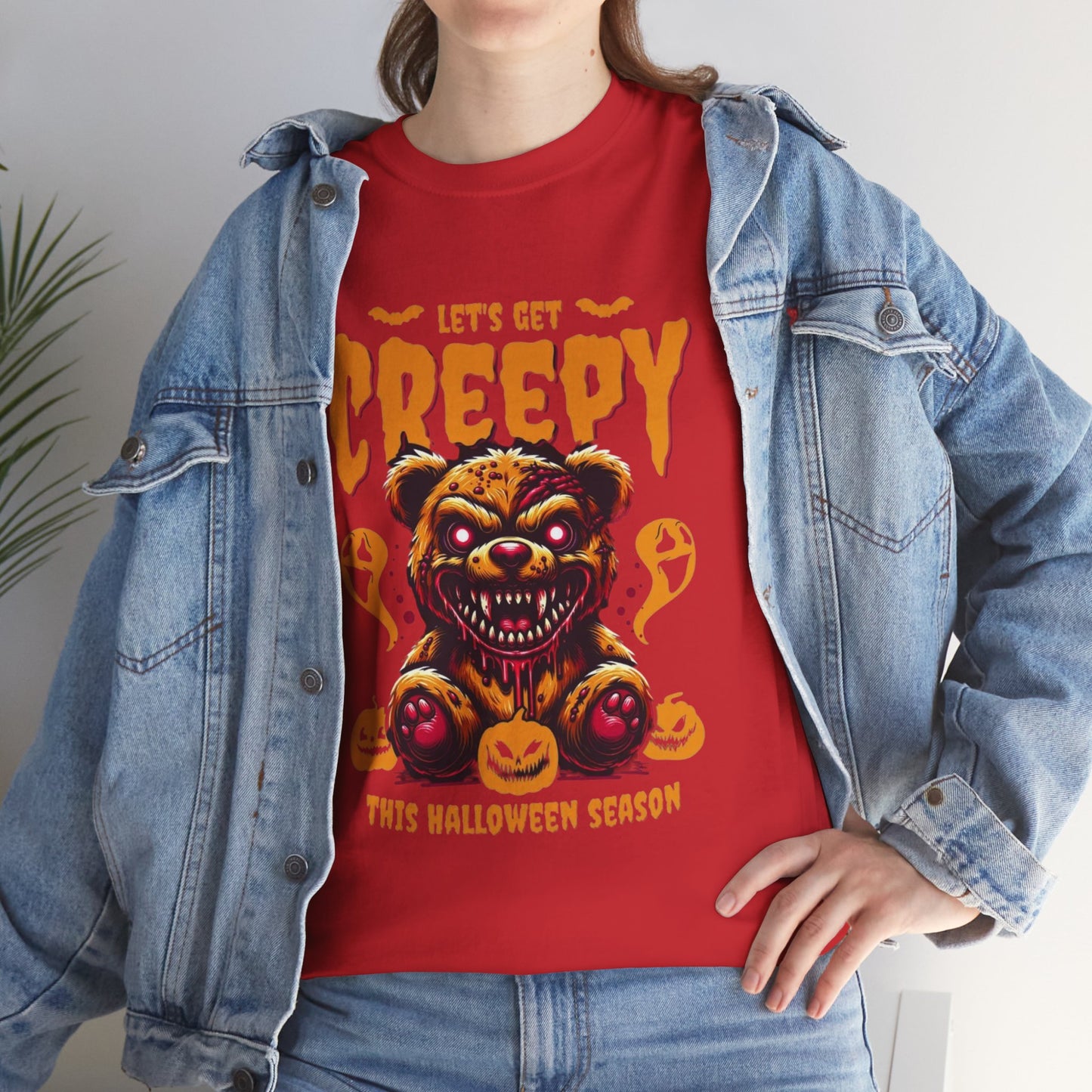 Halloween Creepy Tee, Unisex Halloween T-Shirt, Spooky Graphic Shirt, Fall Fashion, Fun Halloween Outfit, Trick or Treat Tee