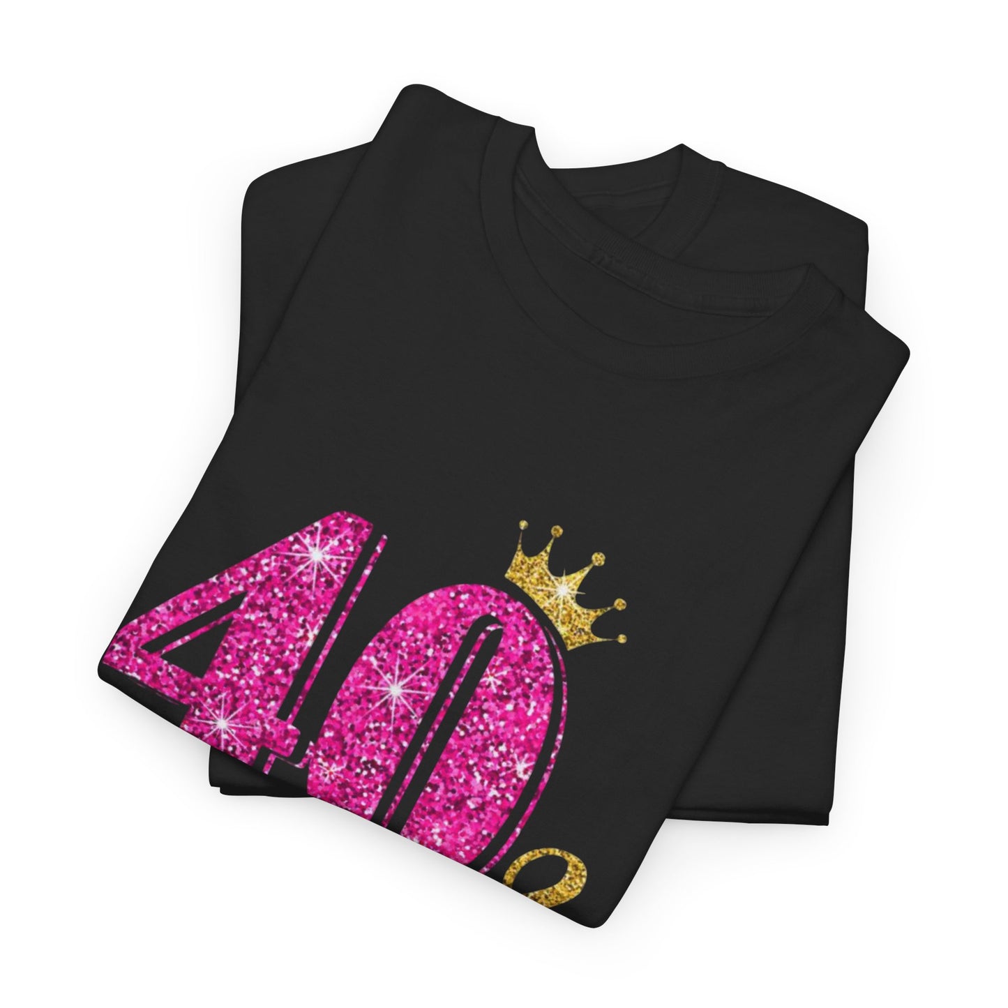 40 & Fabulous Unisex Heavy Cotton Tee | Birthday Gift, Celebration Shirt, Trendy Top, Party Wear, Fashionable Tee