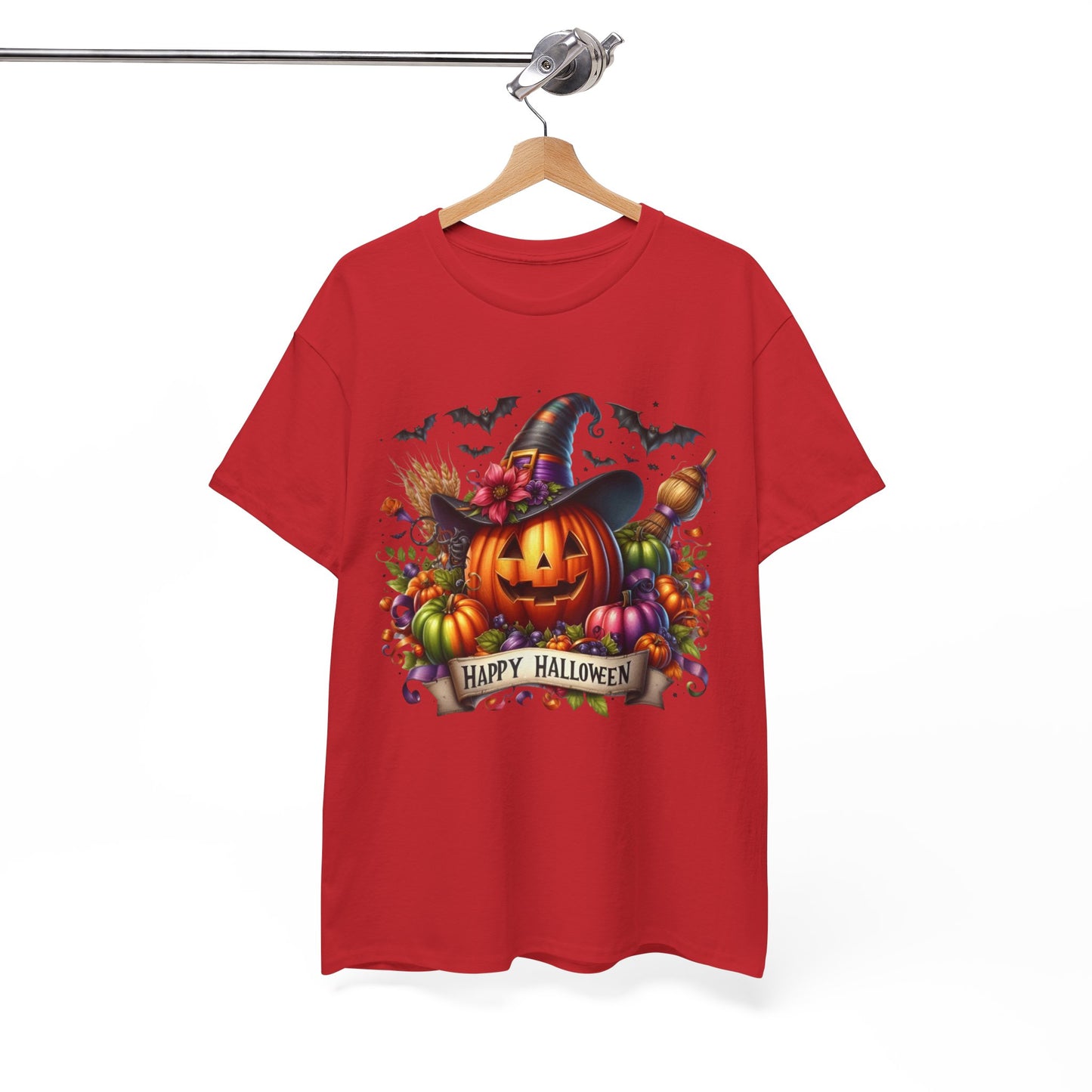 Happy Halloween Unisex Tee, Cozy Halloween Shirt, Pumpkin Graphic Tee, Fall Fashion, Casual Halloween Apparel, Gifts for Halloween Lovers
