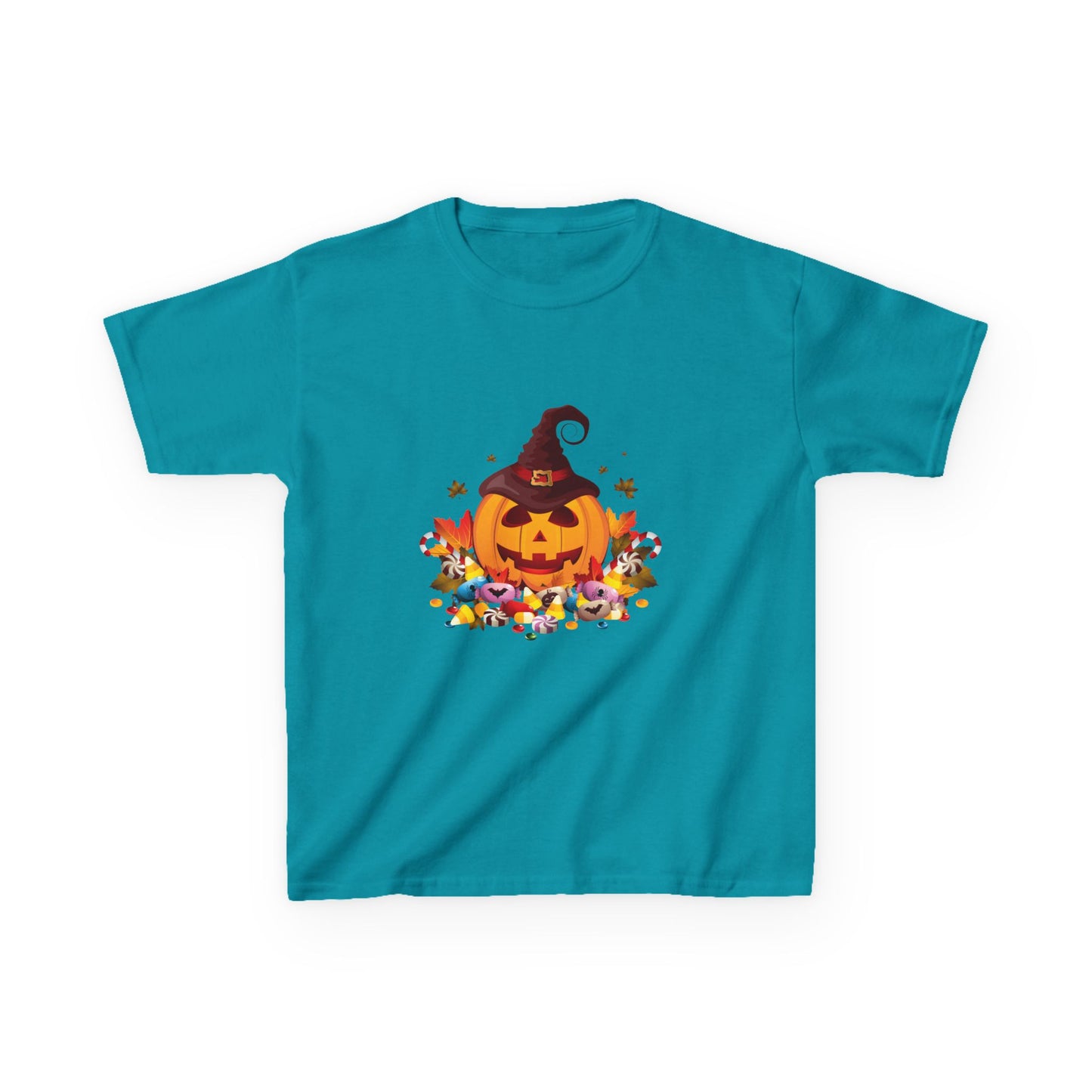 Halloween Pumpkin Kids Tee, Autumn T-Shirt, Spooky Shirt for Kids, Trick or Treat Costume, Fall Festival Clothing