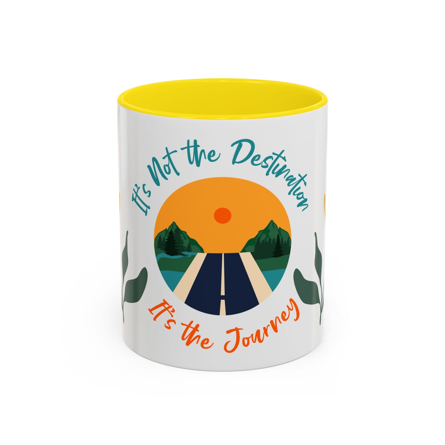 Journey Coffee Mug - Inspirational Accent Mug for Travelers, Road Trip Gift, Motivational Drinkware, Adventure Mug, Nature Coffee Cup