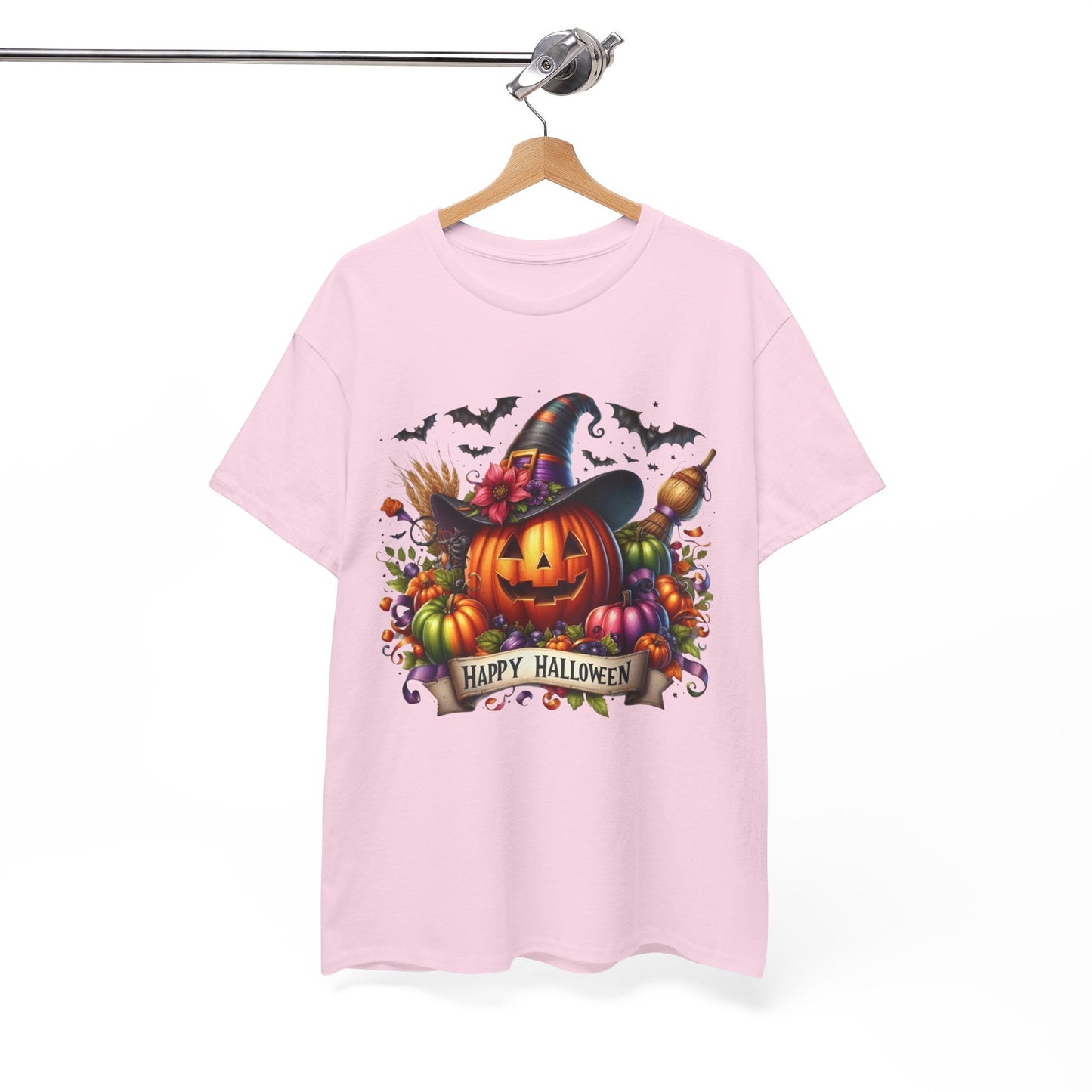 Happy Halloween Unisex Tee, Cozy Halloween Shirt, Pumpkin Graphic Tee, Fall Fashion, Casual Halloween Apparel, Gifts for Halloween Lovers