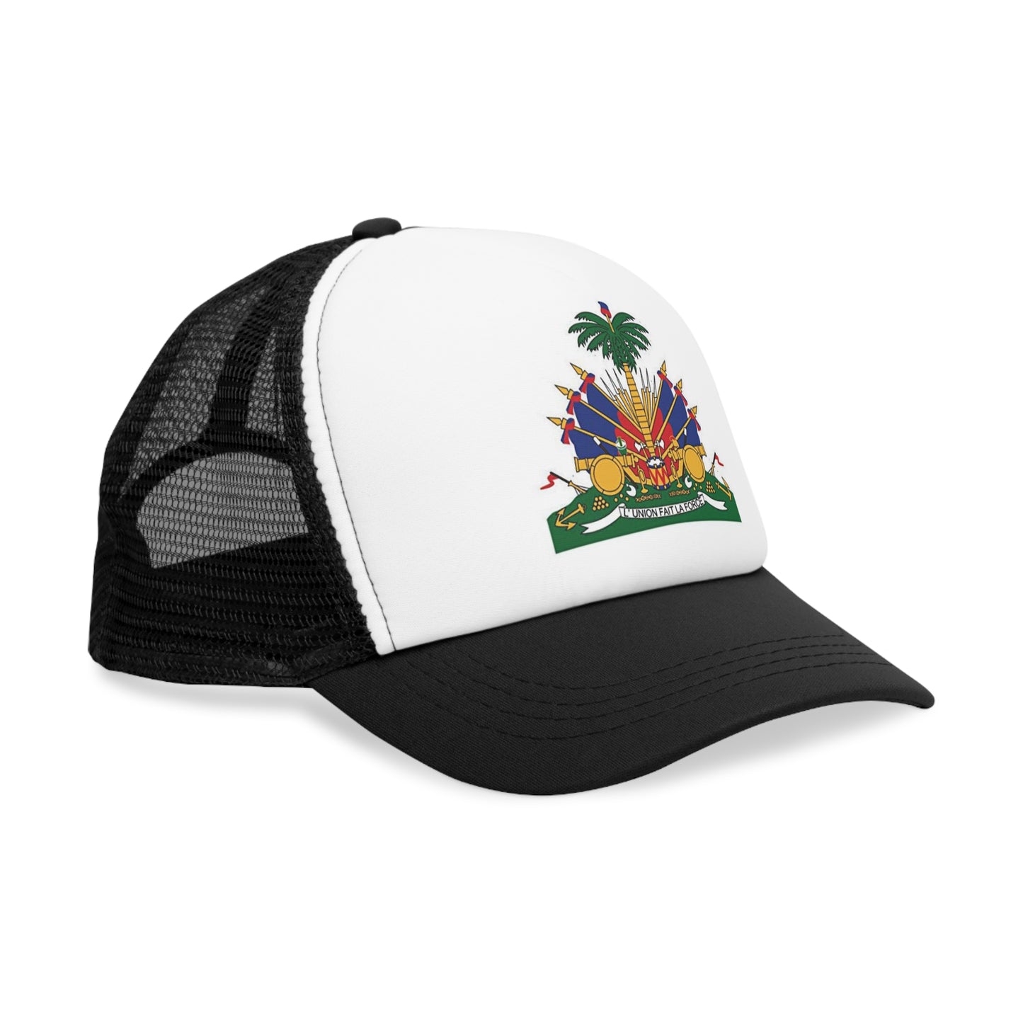 Haitian Flag Mesh Cap, Trucker Hat, Patriotic Hat, Summer Accessory, Festival Wear, Gift for Her/Him, Sports Cap