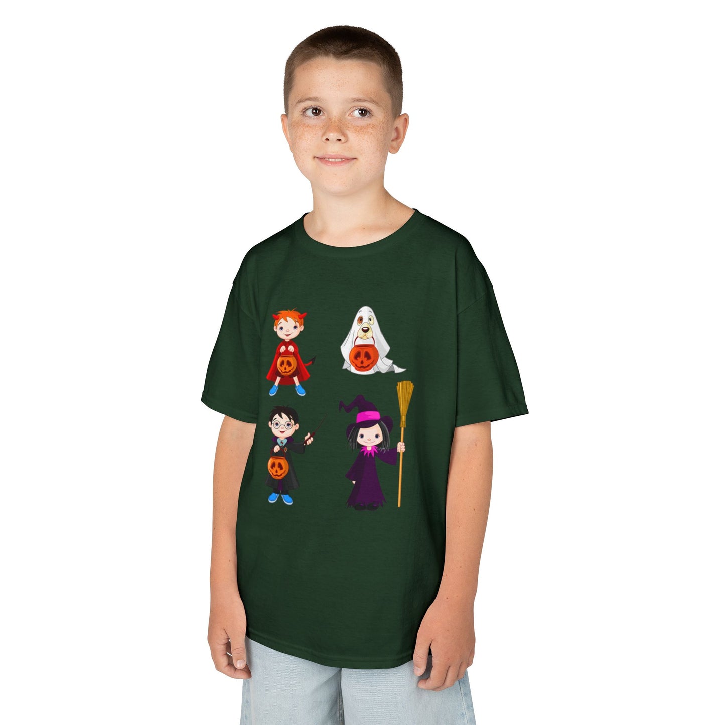 Halloween Kids Tee, Spooky Fun Shirt for Kids, Halloween Costume Top, Trick or Treat Shirt, Kids Party Wear, Fall Celebration Tee