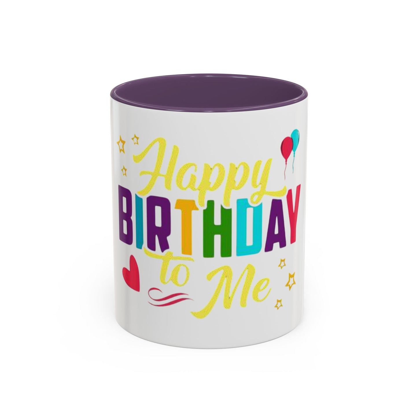 Happy Birthday Coffee Mug - Celebrate You, Personalized Gift, Fun Party Drinkware, Self-Care, Colorful Accent Mug