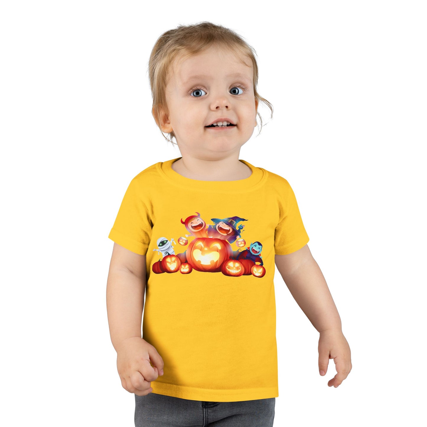 Toddler Halloween T-Shirt, Cute Kids Costume Tee, Pumpkin Graphic Shirt, Trick or Treat T-Shirt, Spooky Toddler Apparel