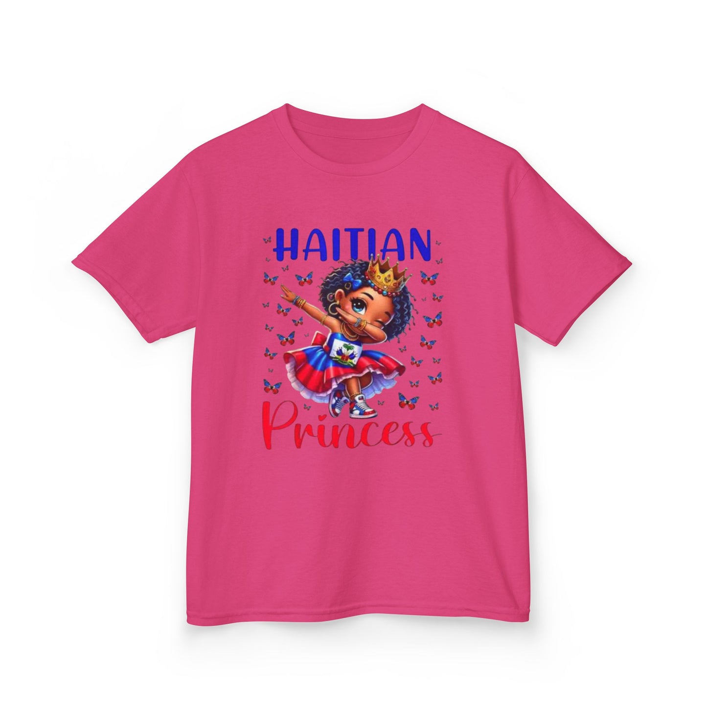 Haitian Princess Kids Tee, Kids Cotton T-Shirt, Birthday Gift, Cultural Pride Shirt, Toddler Graphic Tee, Kids Fashion Tee, Summer Shirt