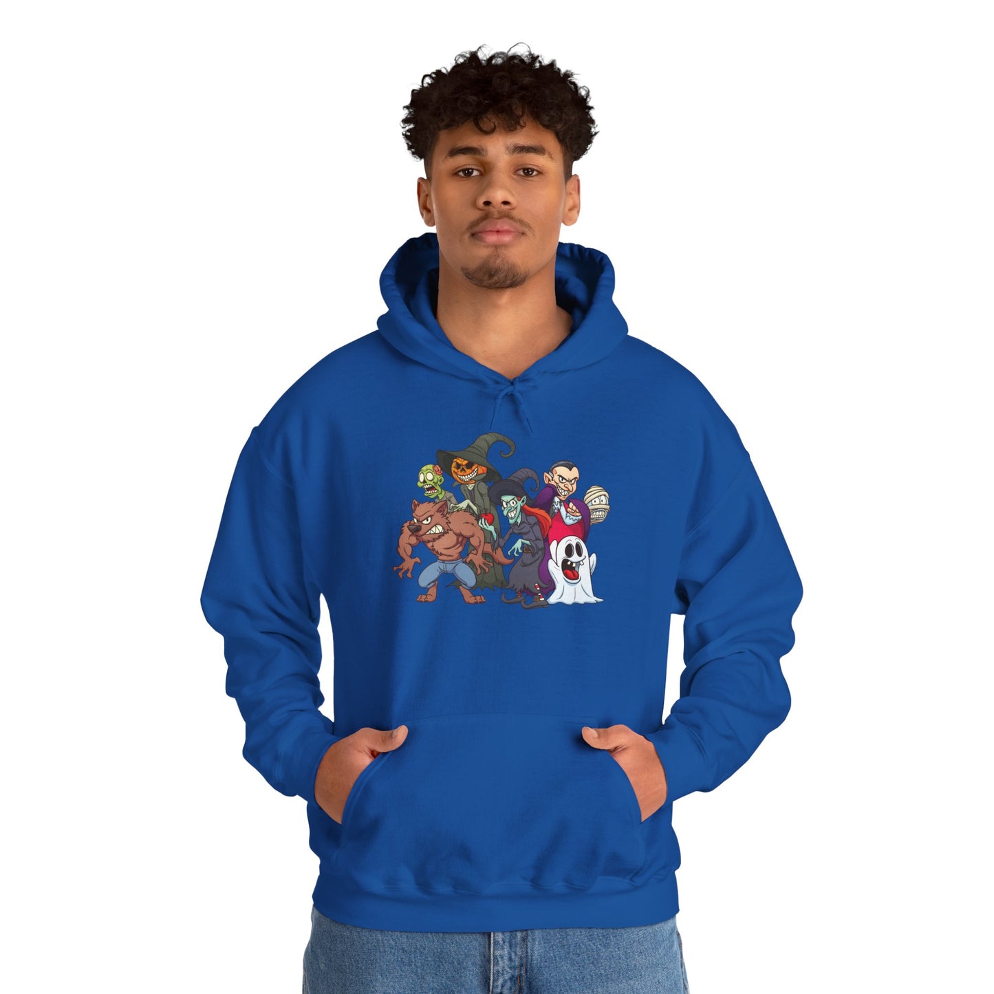 Spooky Cartoon Characters Unisex Hoodie, Halloween Sweatshirt, Graphic Tee, Fall Fashion, Gift for Fans