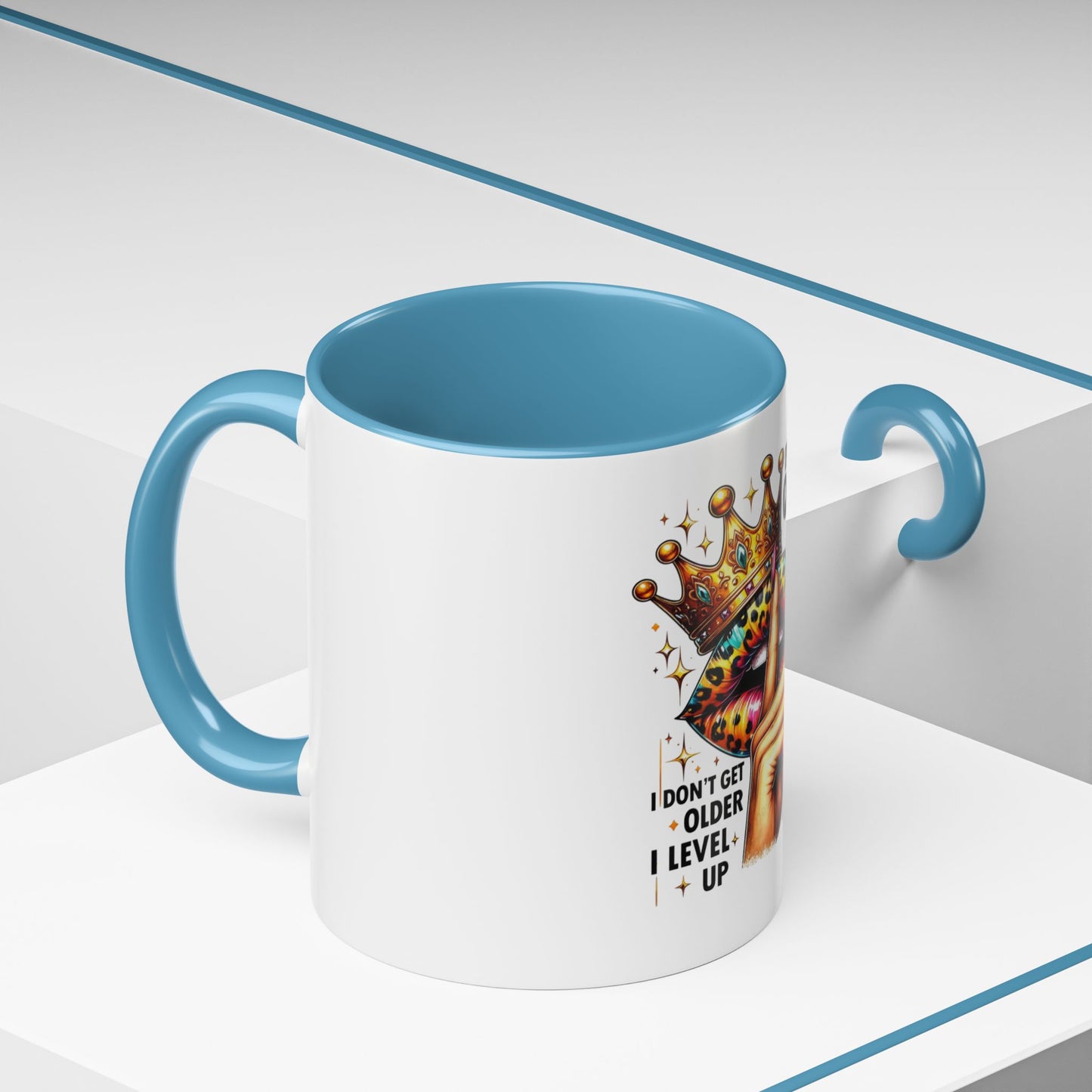 Birthday Queen Accent Coffee Mug - Celebrate Birthdays, Gift for Her, Funny Mug, Queen Birthday Mug, Unique Coffee Cup