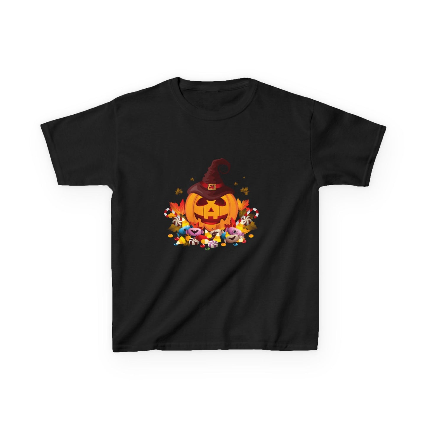 Halloween Pumpkin Kids Tee, Autumn T-Shirt, Spooky Shirt for Kids, Trick or Treat Costume, Fall Festival Clothing