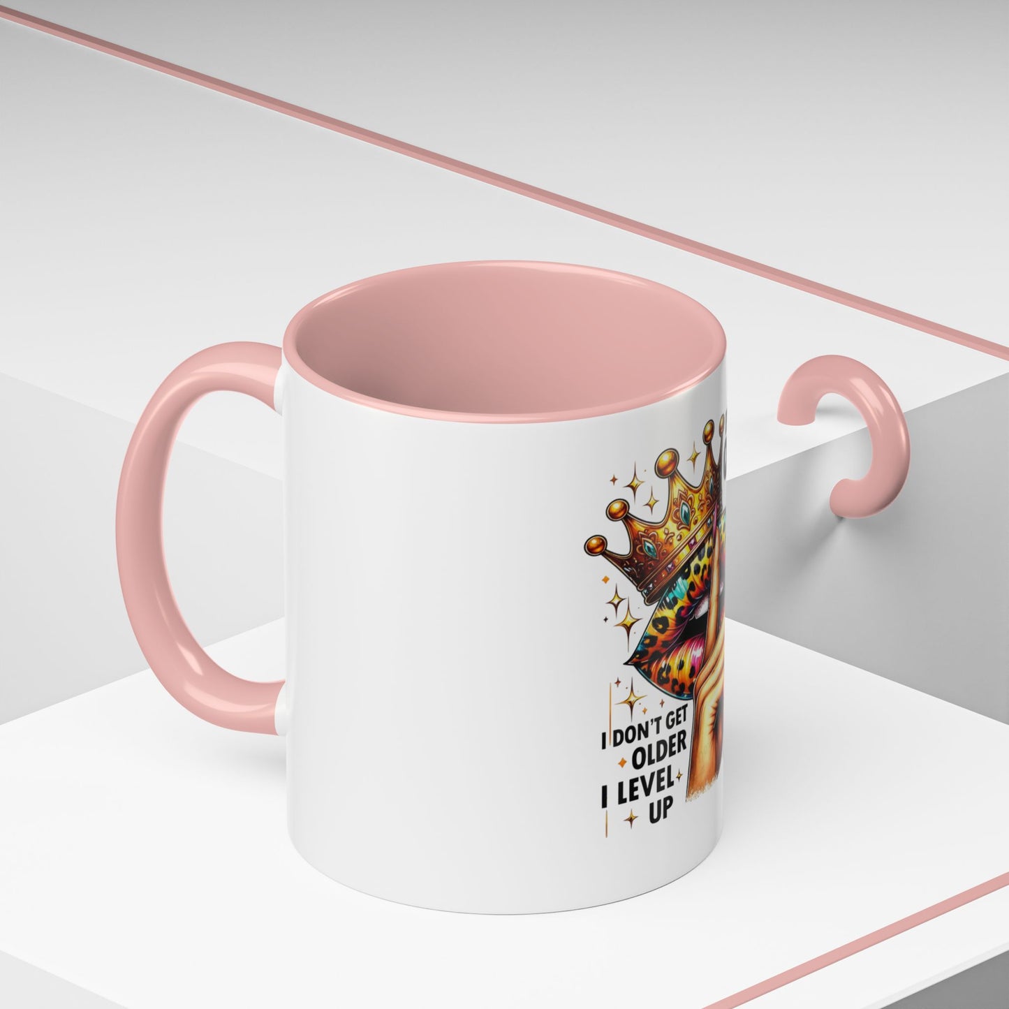 Birthday Queen Accent Coffee Mug - Celebrate Birthdays, Gift for Her, Funny Mug, Queen Birthday Mug, Unique Coffee Cup