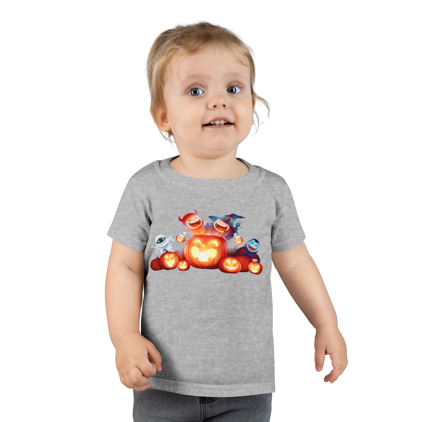 Toddler Halloween T-Shirt, Cute Kids Costume Tee, Pumpkin Graphic Shirt, Trick or Treat T-Shirt, Spooky Toddler Apparel