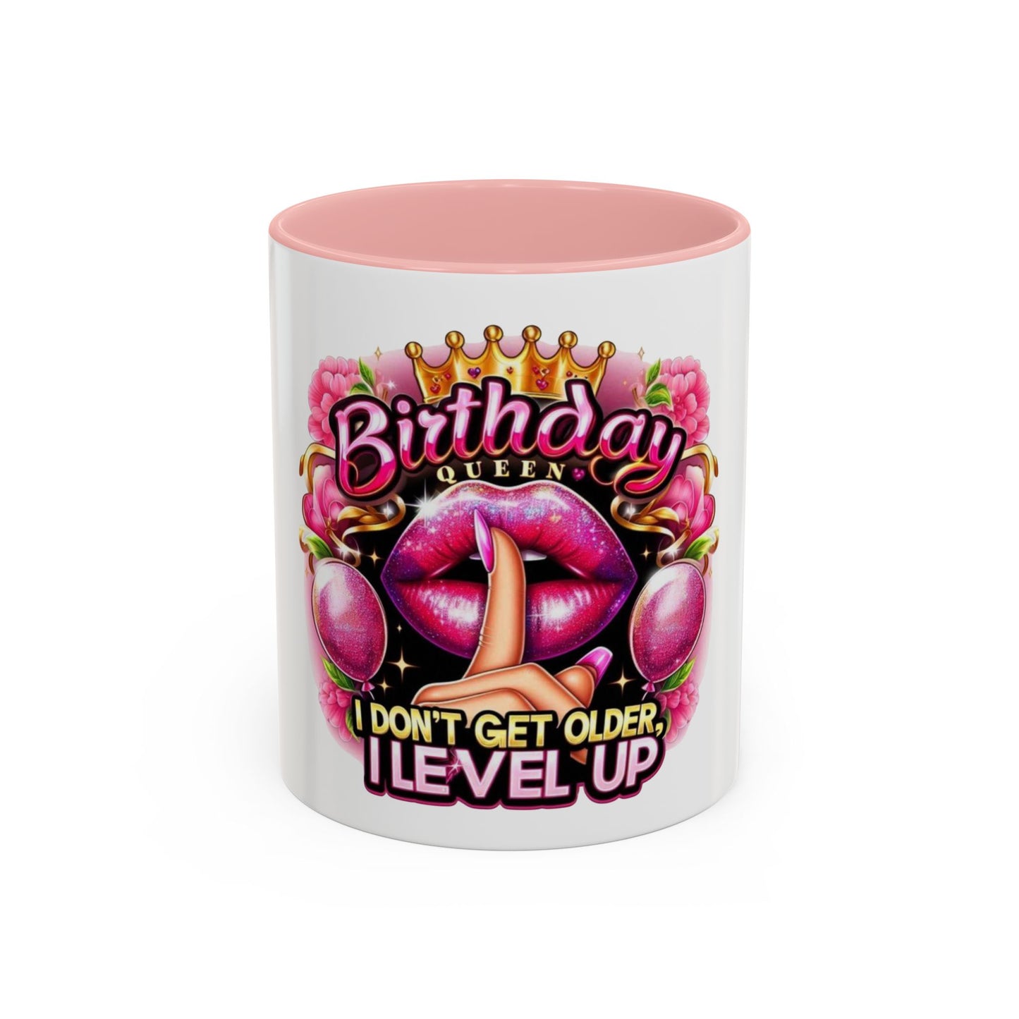 Birthday Queen Coffee Mug - Sassy Gift for Her, Fun Birthday Mug, Level Up Your Morning, Perfect for Celebrations, Unique Drinkware