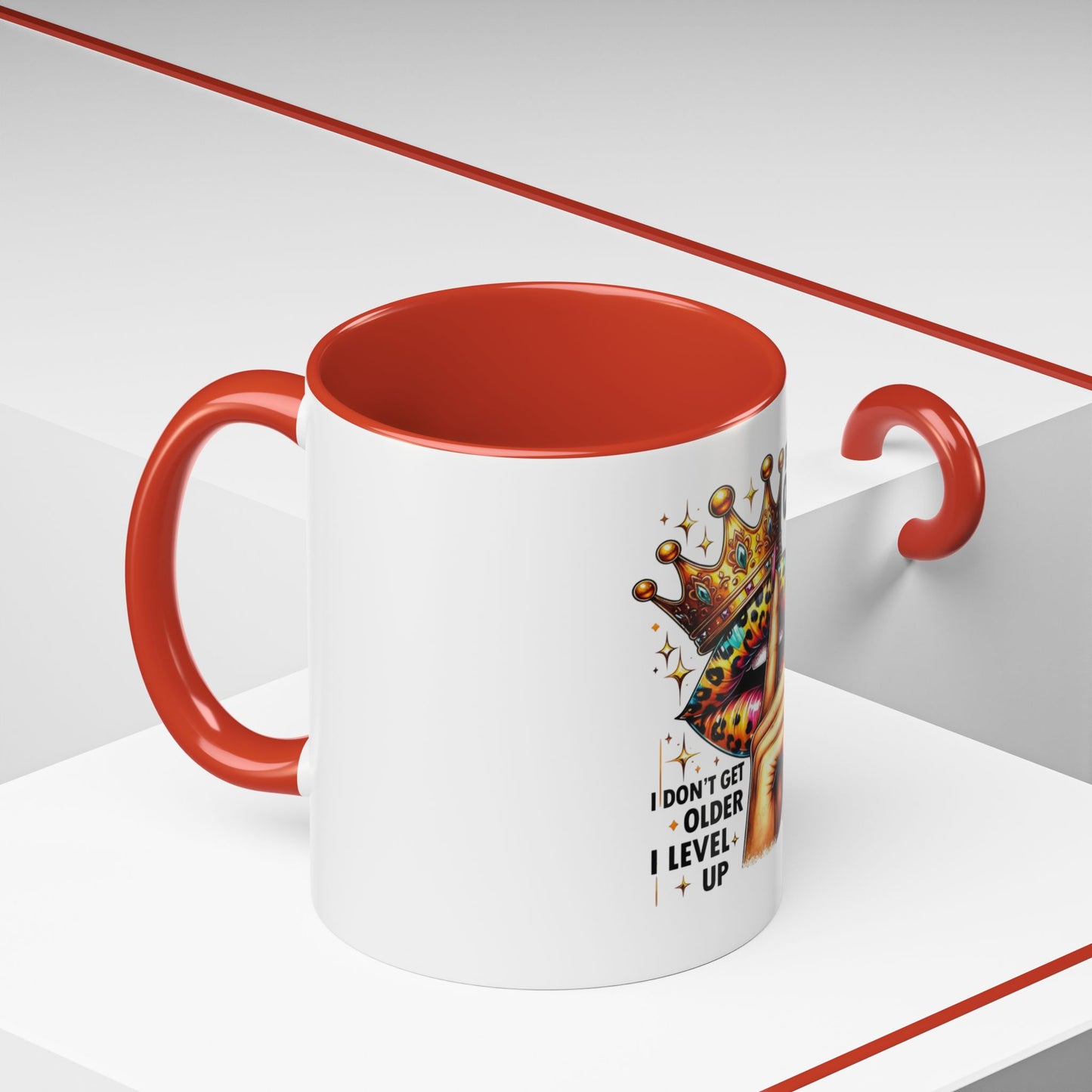 Birthday Queen Accent Coffee Mug - Celebrate Birthdays, Gift for Her, Funny Mug, Queen Birthday Mug, Unique Coffee Cup