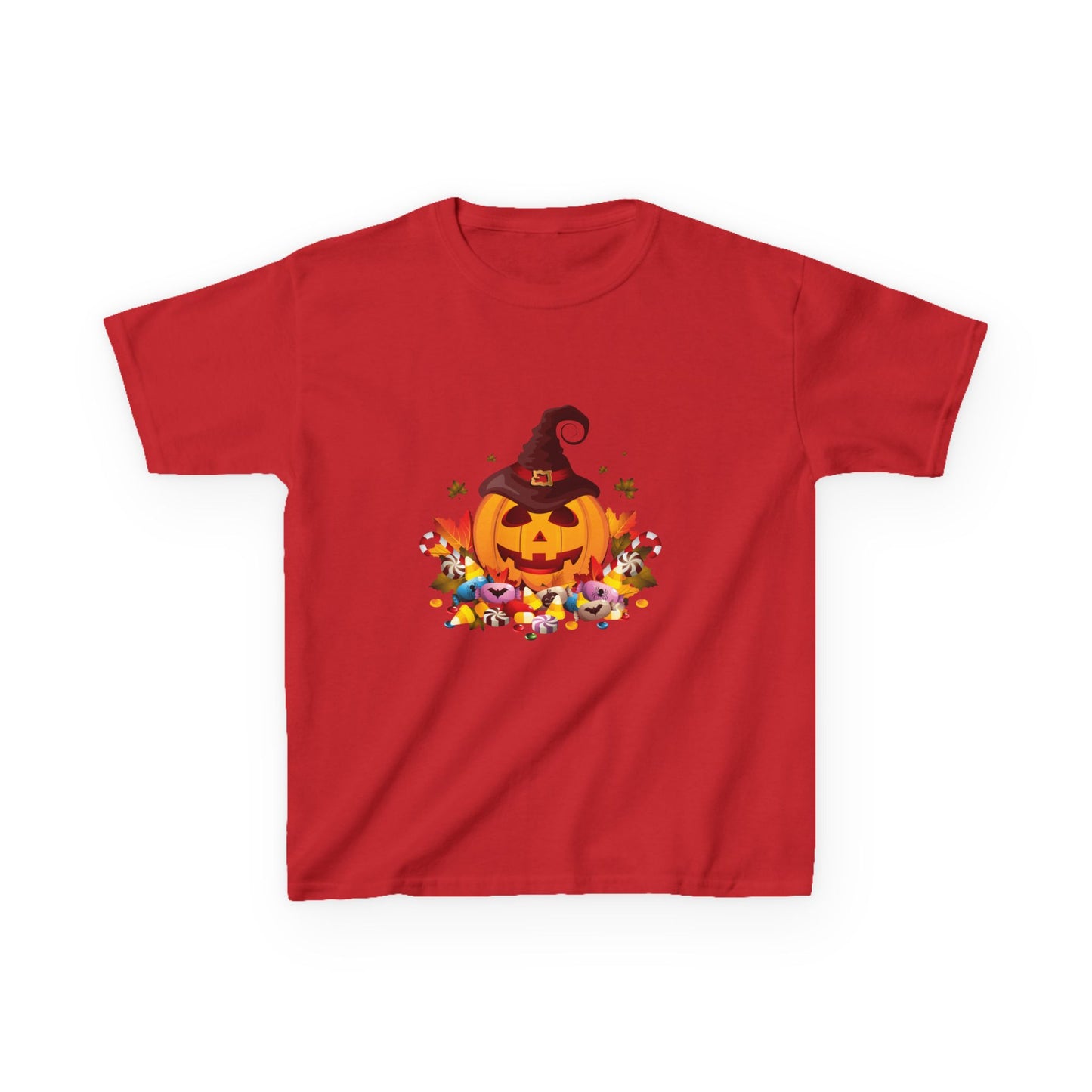 Halloween Pumpkin Kids Tee, Autumn T-Shirt, Spooky Shirt for Kids, Trick or Treat Costume, Fall Festival Clothing
