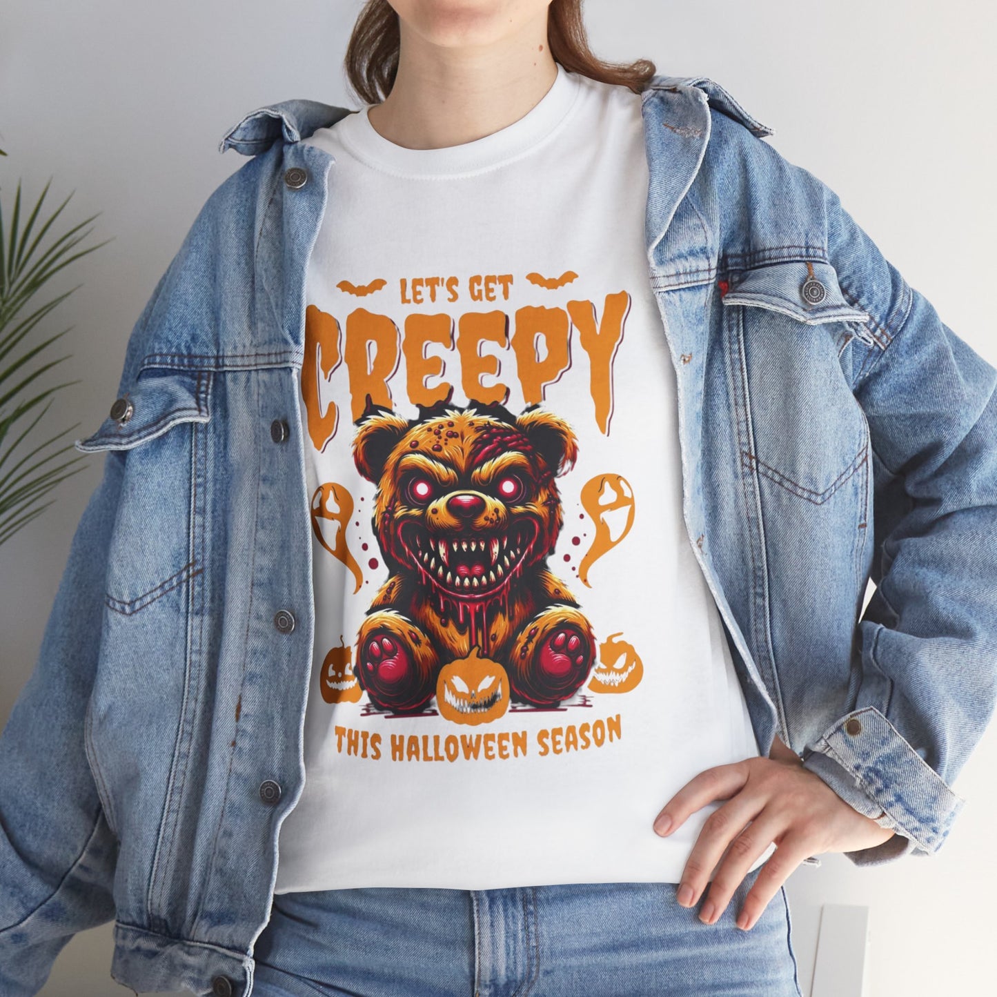 Halloween Creepy Tee, Unisex Halloween T-Shirt, Spooky Graphic Shirt, Fall Fashion, Fun Halloween Outfit, Trick or Treat Tee