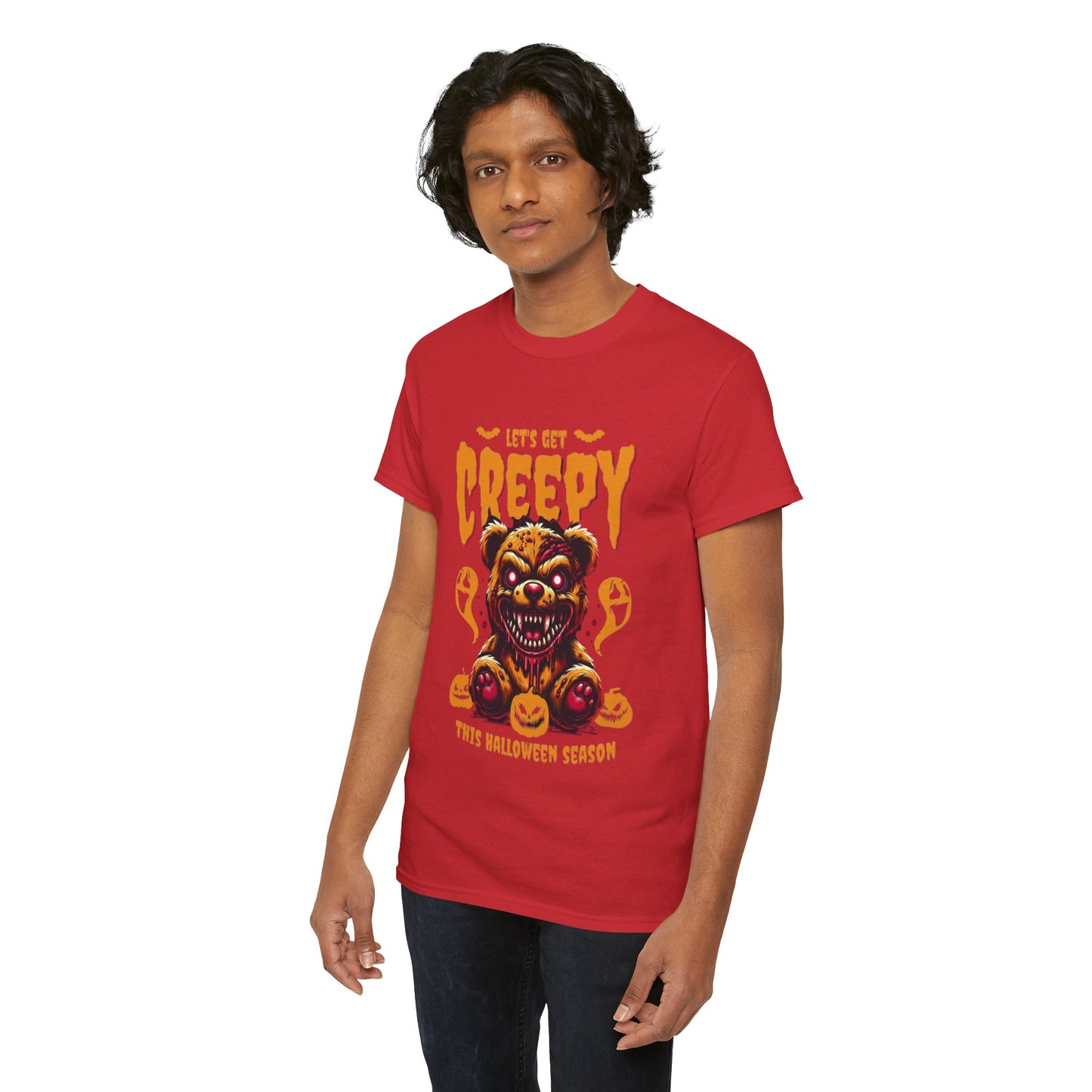 Halloween Creepy Tee, Unisex Halloween T-Shirt, Spooky Graphic Shirt, Fall Fashion, Fun Halloween Outfit, Trick or Treat Tee