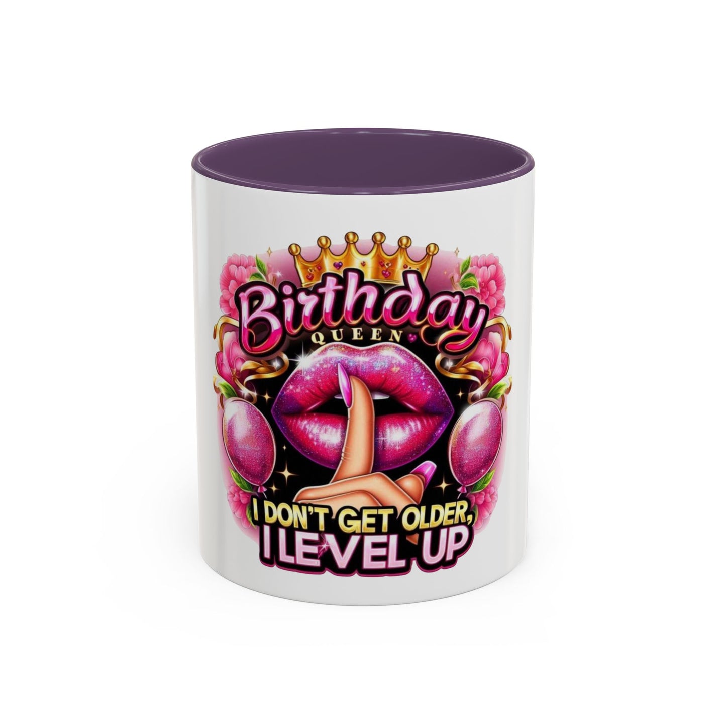 Birthday Queen Coffee Mug - Sassy Gift for Her, Fun Birthday Mug, Level Up Your Morning, Perfect for Celebrations, Unique Drinkware