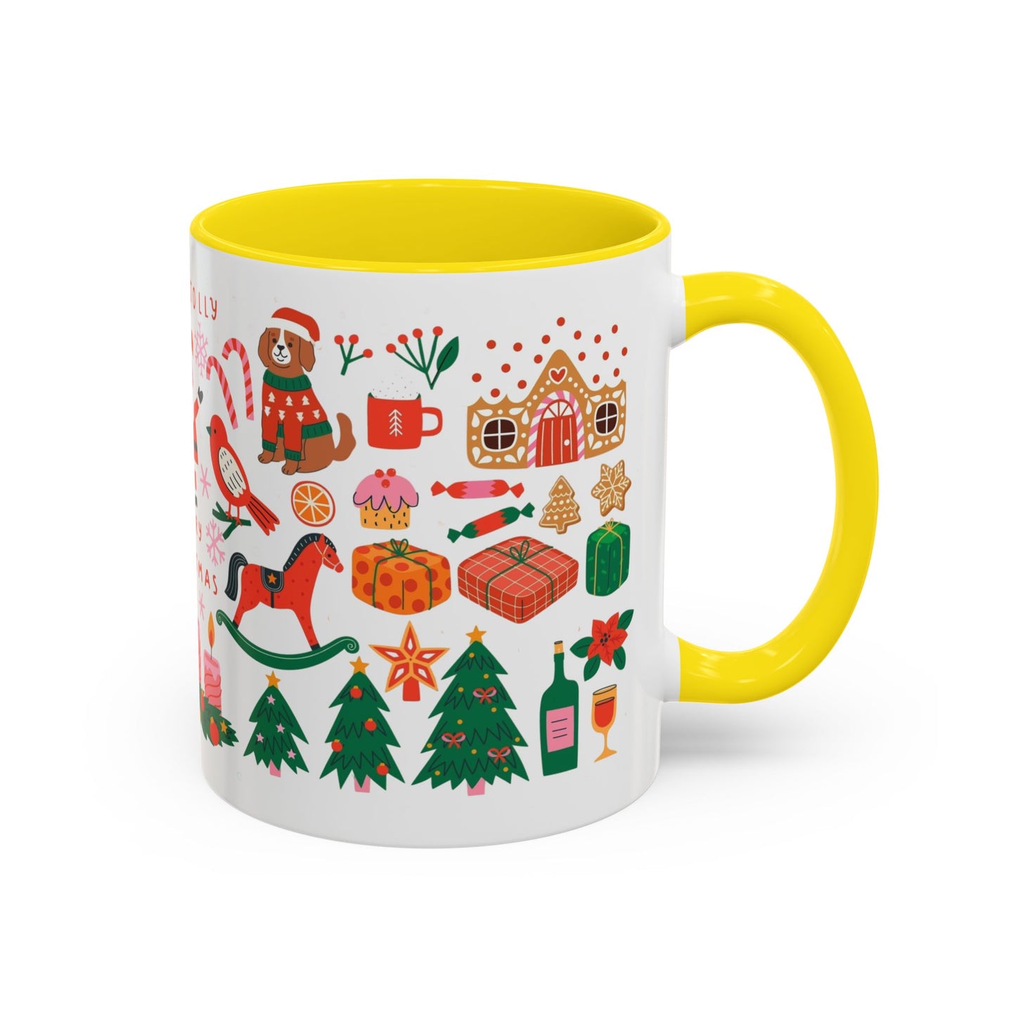 Festive Holiday Coffee Mug, Merry Christmas Mug, Winter Drinkware, Cute Santa Cup, Gift for Coffee Lovers, Holiday Decor