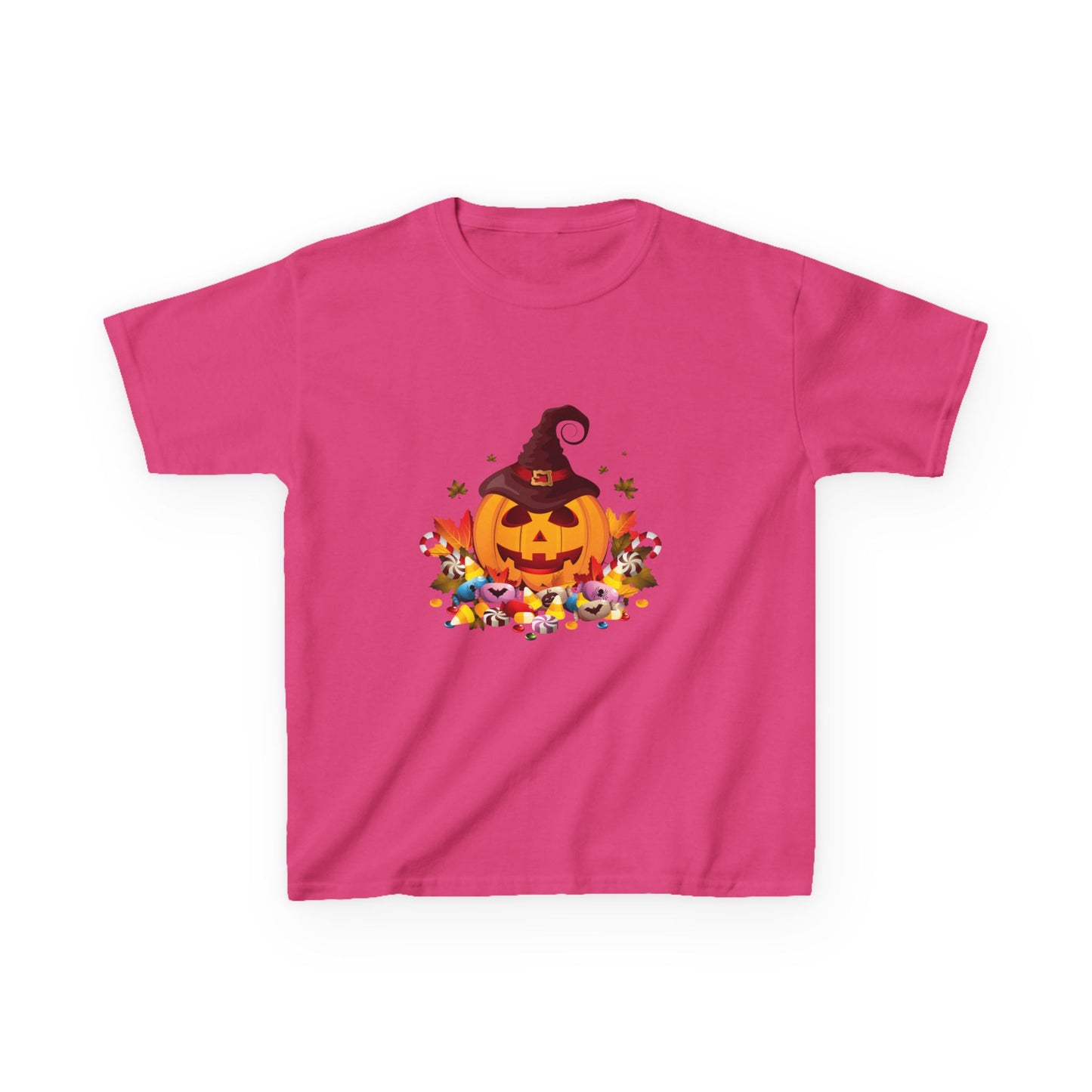 Halloween Pumpkin Kids Tee, Autumn T-Shirt, Spooky Shirt for Kids, Trick or Treat Costume, Fall Festival Clothing