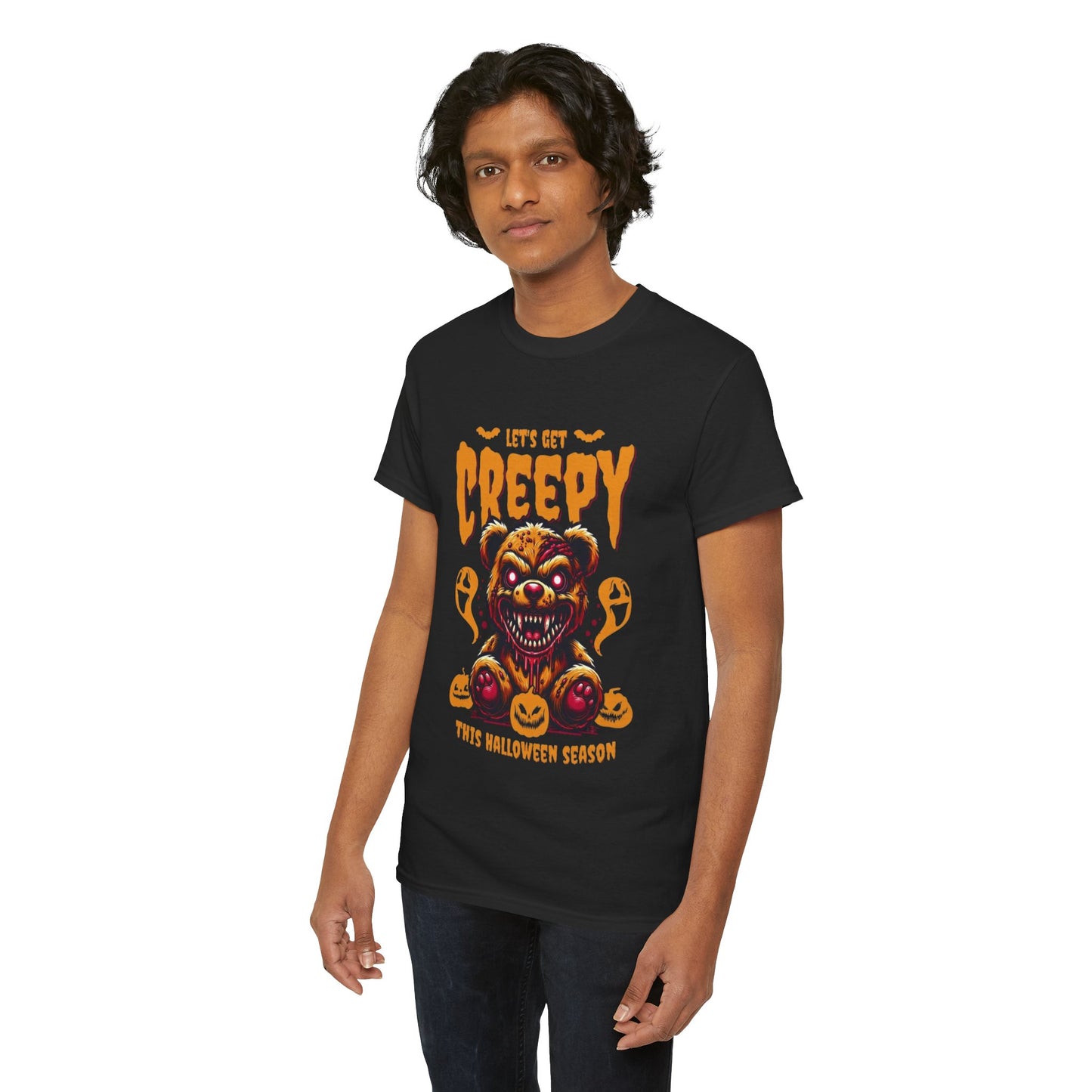 Halloween Creepy Tee, Unisex Halloween T-Shirt, Spooky Graphic Shirt, Fall Fashion, Fun Halloween Outfit, Trick or Treat Tee