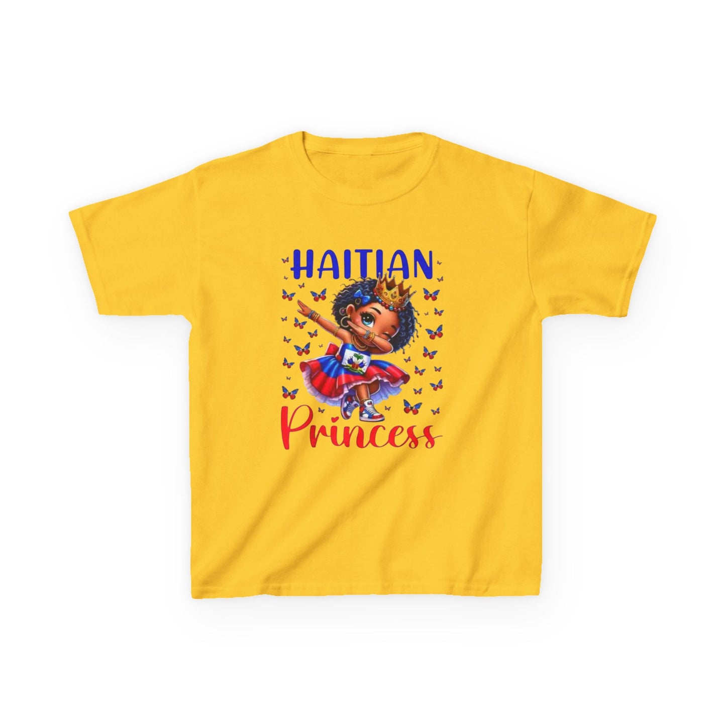 Haitian Princess Kids Tee, Kids Cotton T-Shirt, Birthday Gift, Cultural Pride Shirt, Toddler Graphic Tee, Kids Fashion Tee, Summer Shirt