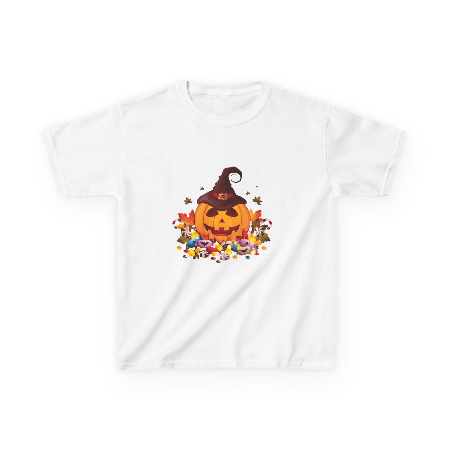 Halloween Pumpkin Kids Tee, Autumn T-Shirt, Spooky Shirt for Kids, Trick or Treat Costume, Fall Festival Clothing