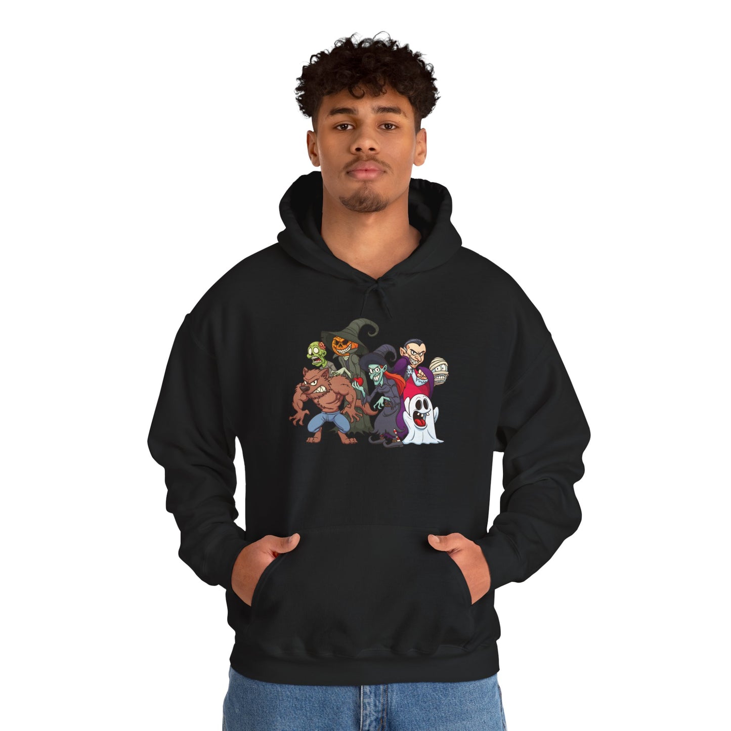 Spooky Cartoon Characters Unisex Hoodie, Halloween Sweatshirt, Graphic Tee, Fall Fashion, Gift for Fans