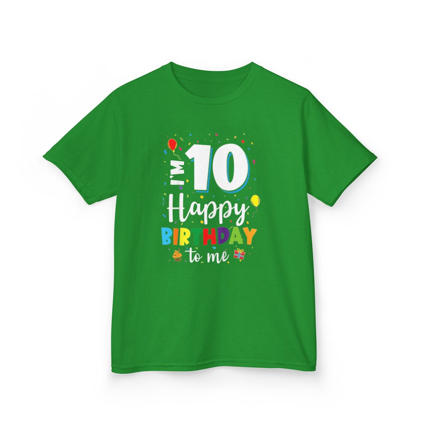 Kids Birthday Tee, Fun Birthday Shirt for Kids, 10th Birthday Party Gift, Colorful Celebration Top, Playful Kidswear