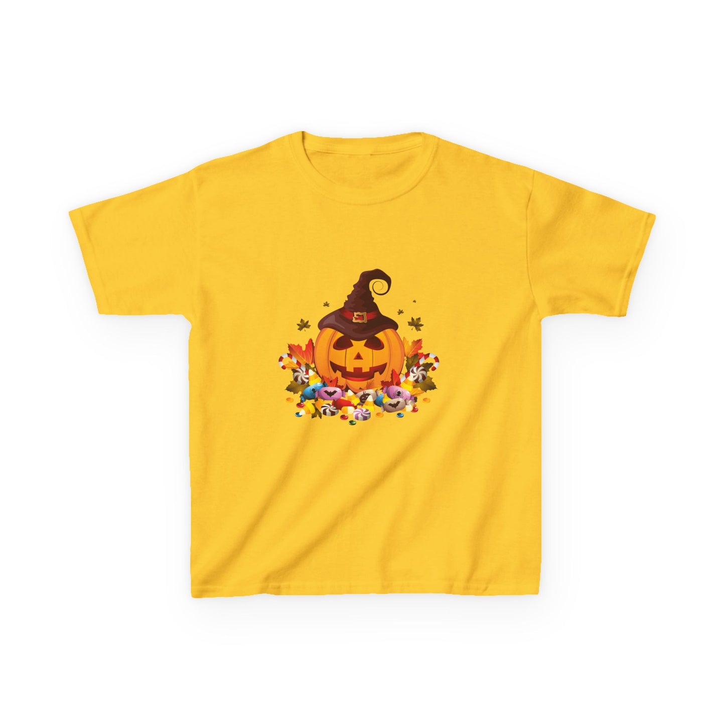 Halloween Pumpkin Kids Tee, Autumn T-Shirt, Spooky Shirt for Kids, Trick or Treat Costume, Fall Festival Clothing