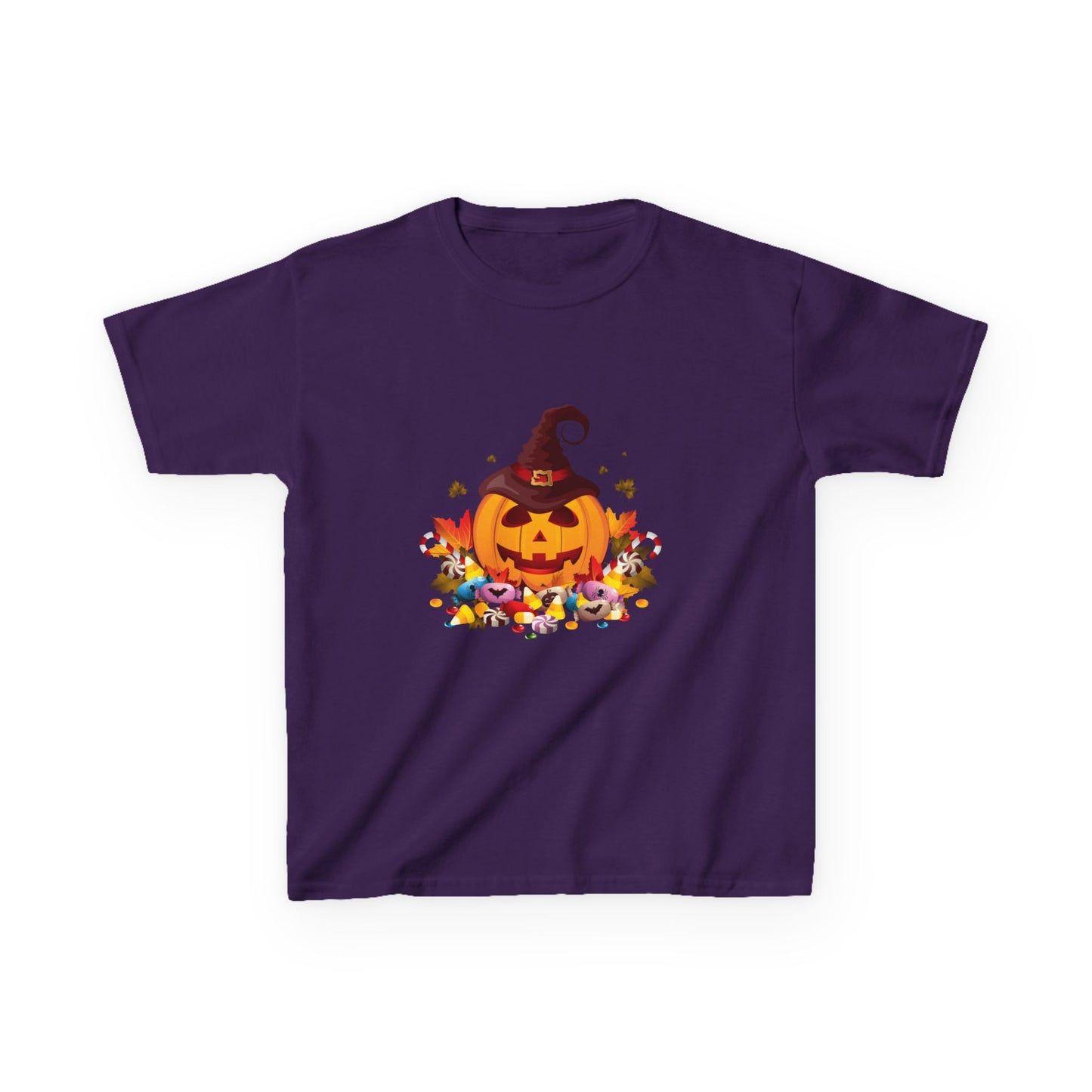 Halloween Pumpkin Kids Tee, Autumn T-Shirt, Spooky Shirt for Kids, Trick or Treat Costume, Fall Festival Clothing