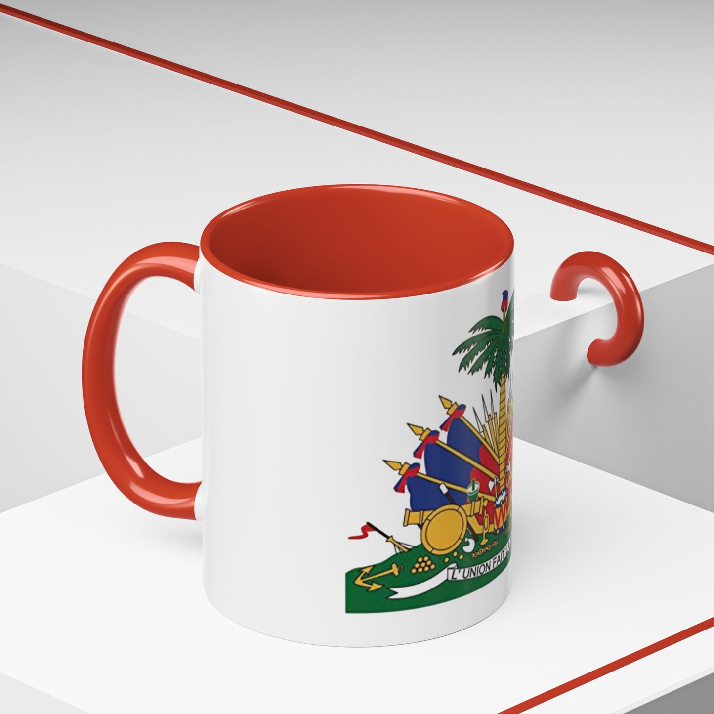 Haitian Heritage Coffee Mug - Celebrate Culture, Unique Gifts, Mugs for Coffee Lovers, Haitian Flag Design, Perfect for Any Occasion