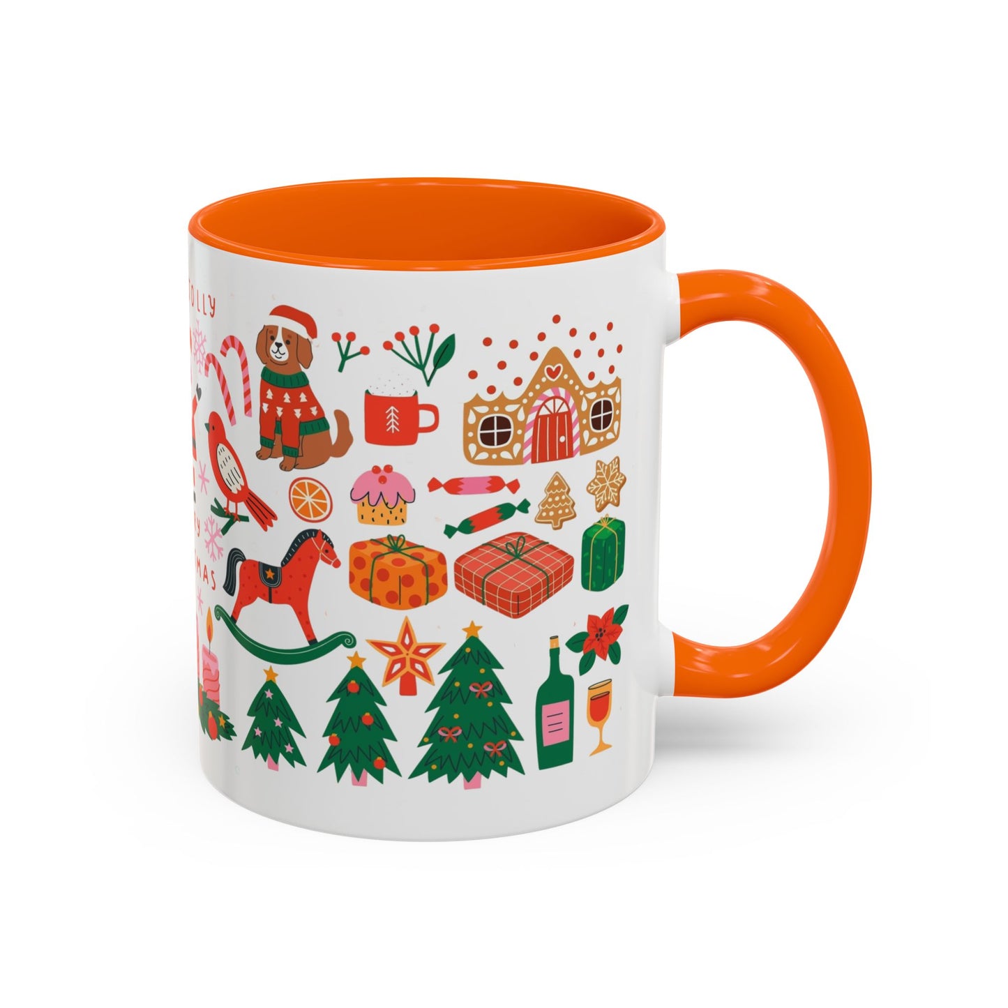 Festive Holiday Coffee Mug, Merry Christmas Mug, Winter Drinkware, Cute Santa Cup, Gift for Coffee Lovers, Holiday Decor