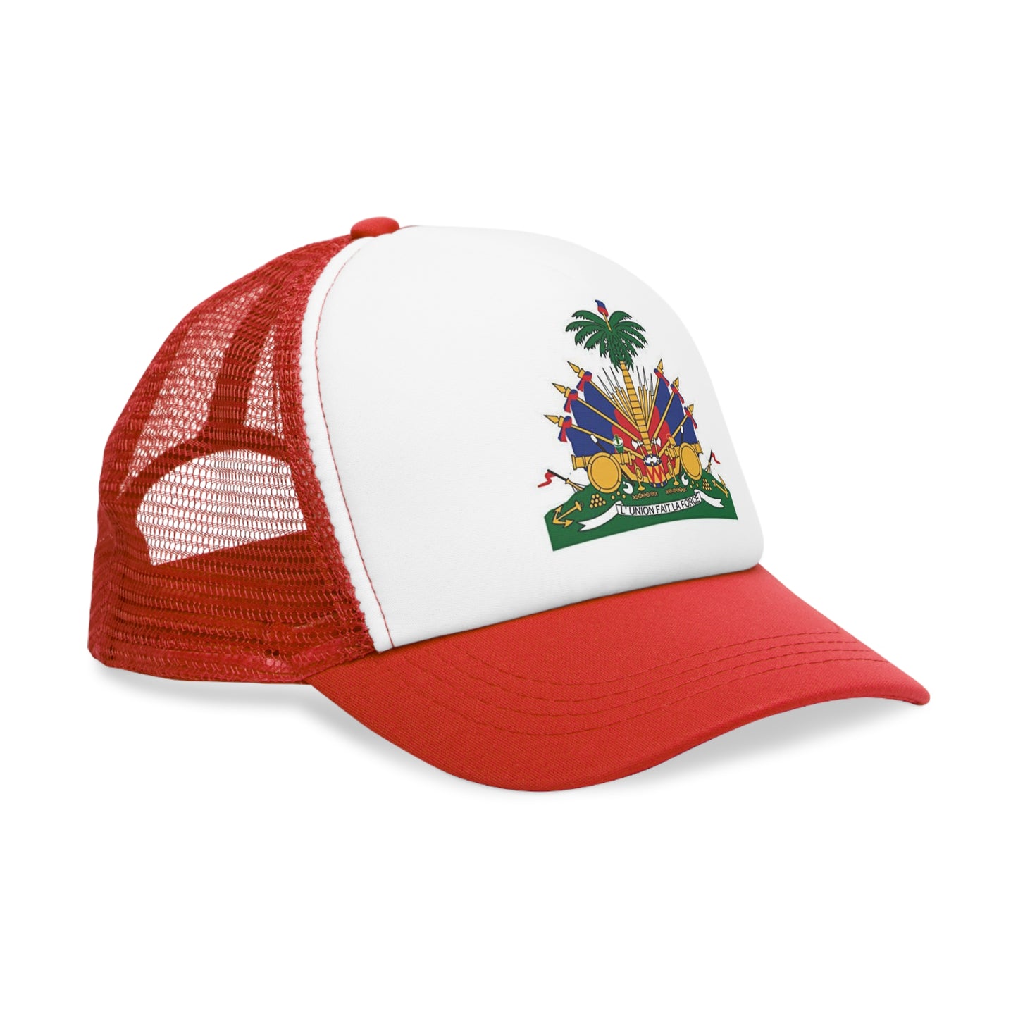 Haitian Flag Mesh Cap, Trucker Hat, Patriotic Hat, Summer Accessory, Festival Wear, Gift for Her/Him, Sports Cap