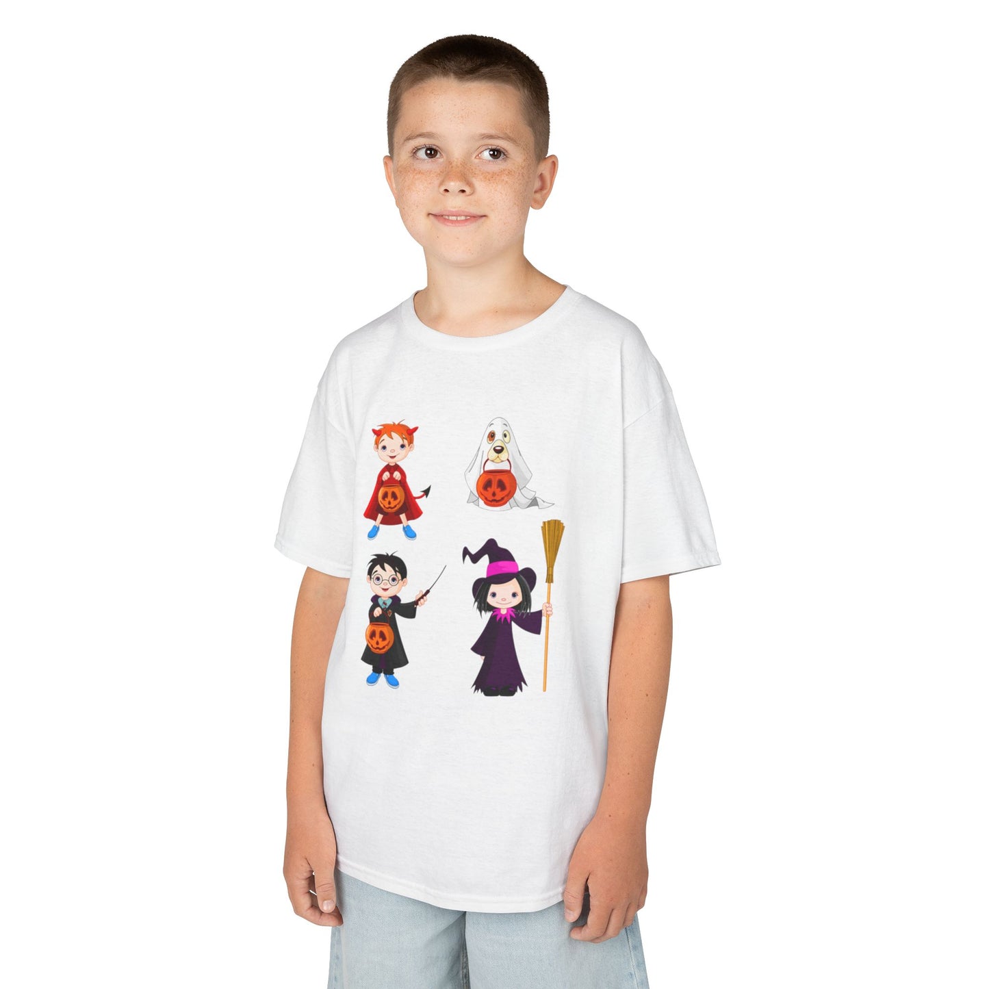Halloween Kids Tee, Spooky Fun Shirt for Kids, Halloween Costume Top, Trick or Treat Shirt, Kids Party Wear, Fall Celebration Tee