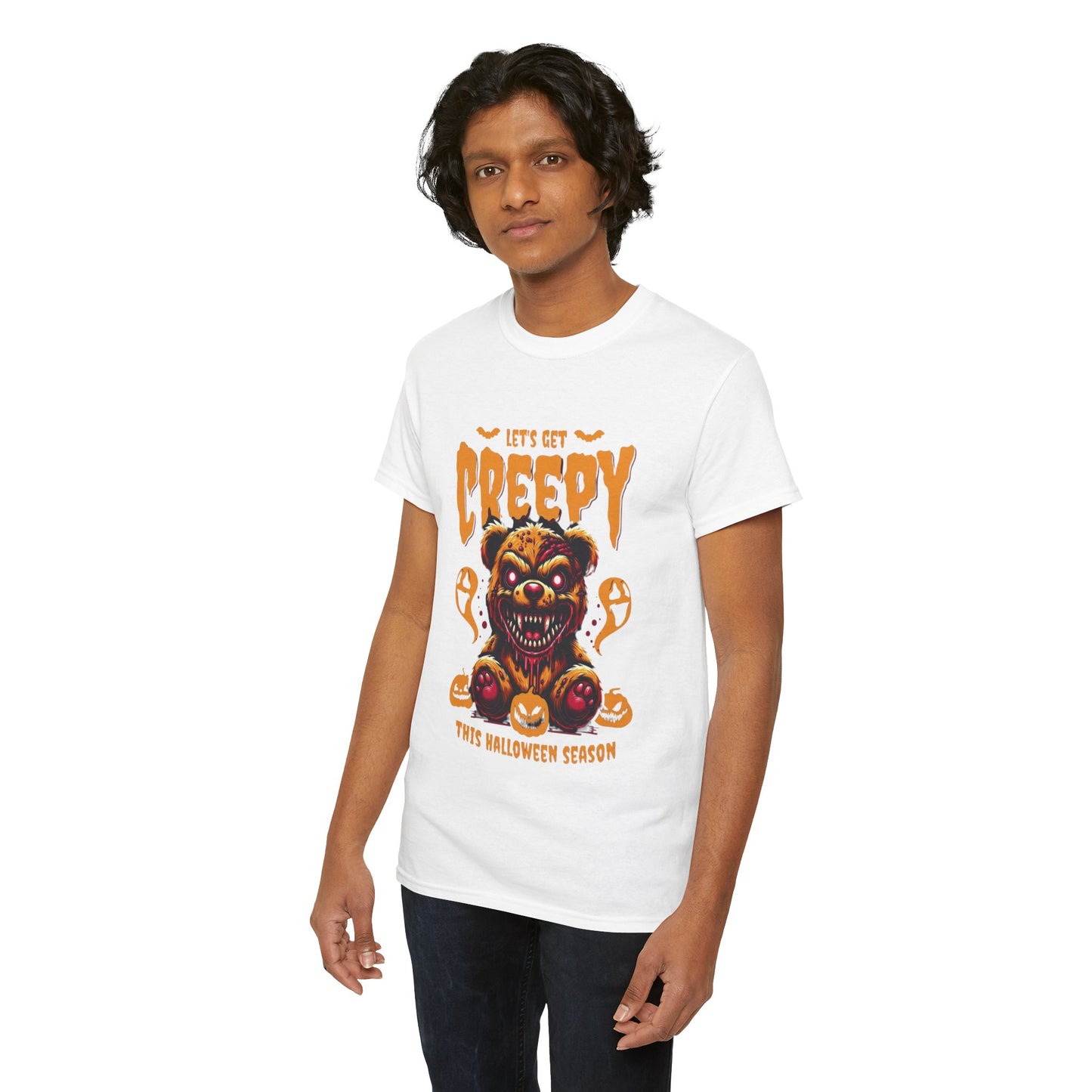 Halloween Creepy Tee, Unisex Halloween T-Shirt, Spooky Graphic Shirt, Fall Fashion, Fun Halloween Outfit, Trick or Treat Tee