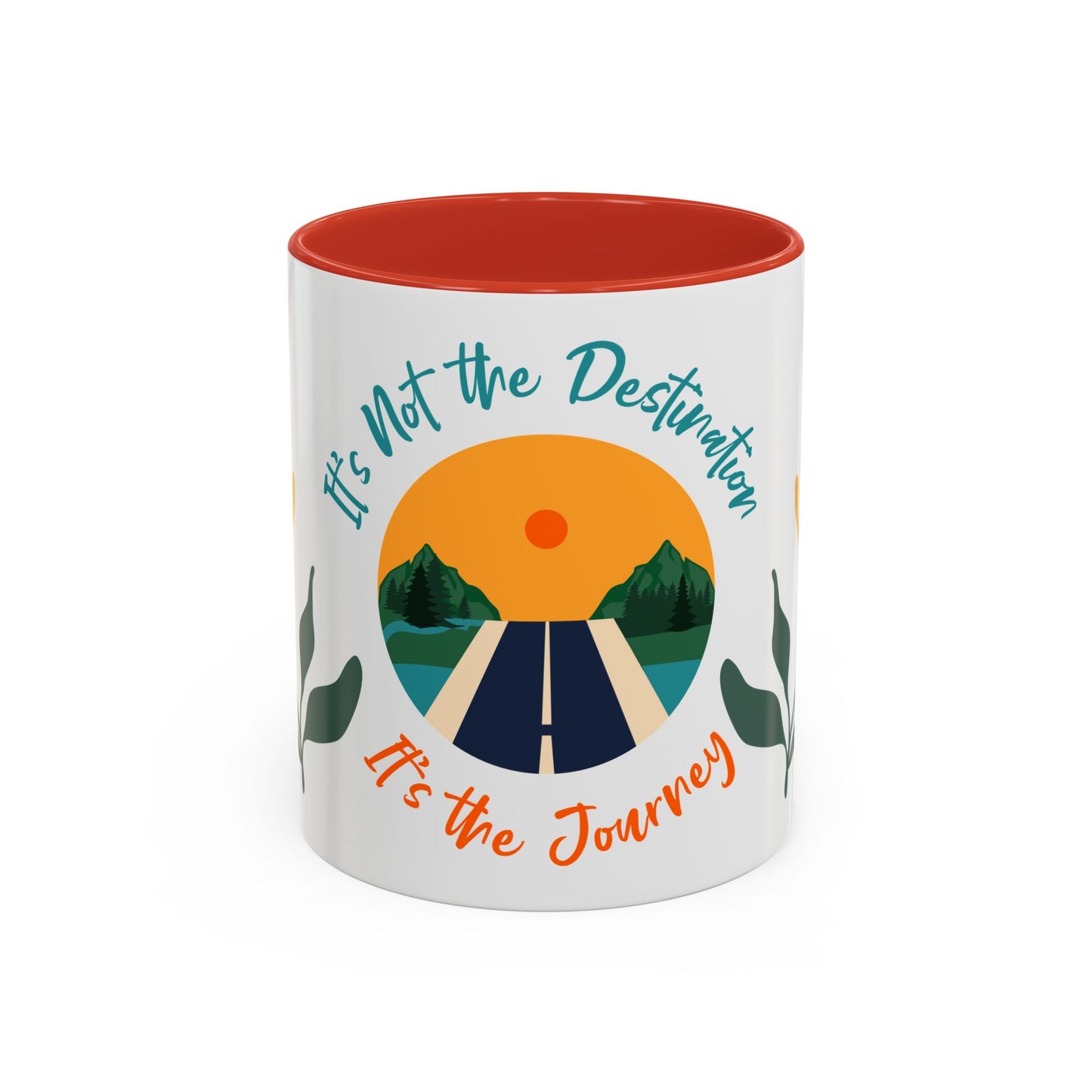 Journey Coffee Mug - Inspirational Accent Mug for Travelers, Road Trip Gift, Motivational Drinkware, Adventure Mug, Nature Coffee Cup