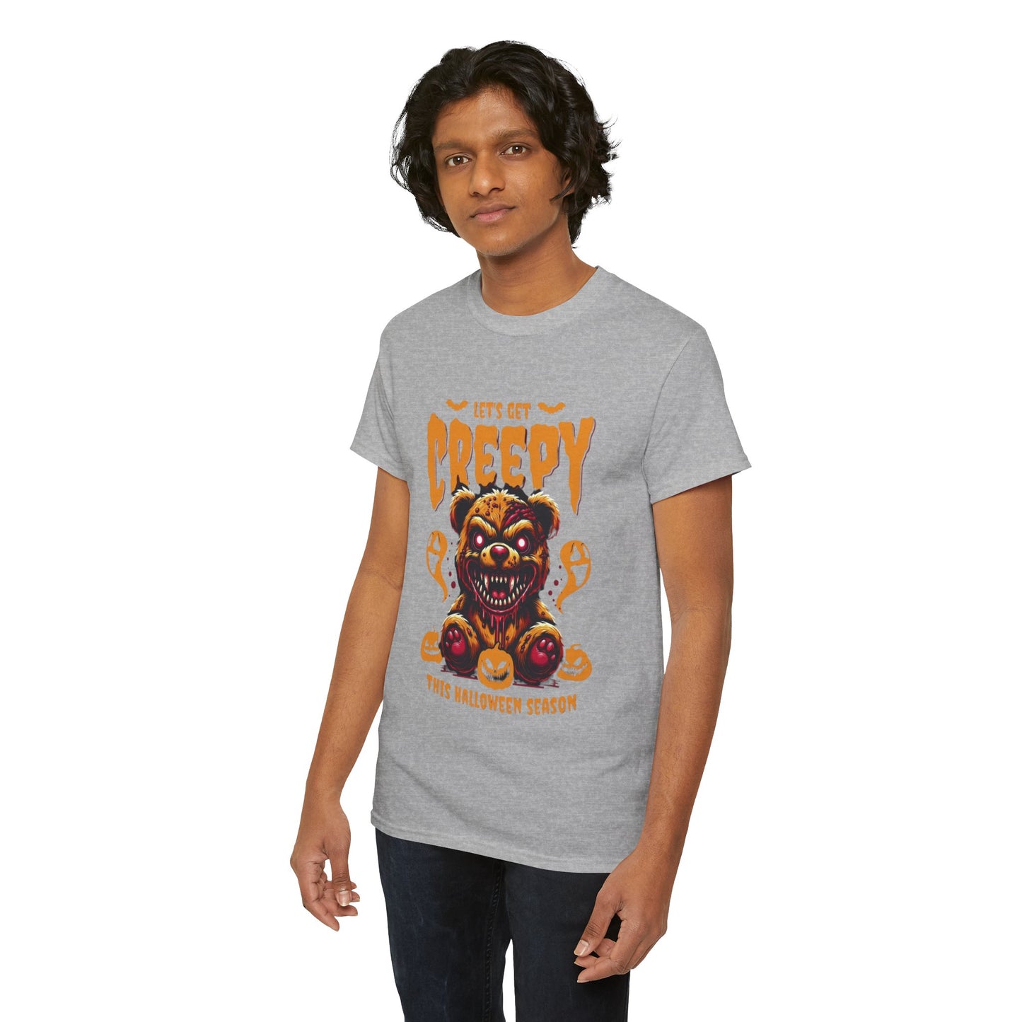 Halloween Creepy Tee, Unisex Halloween T-Shirt, Spooky Graphic Shirt, Fall Fashion, Fun Halloween Outfit, Trick or Treat Tee
