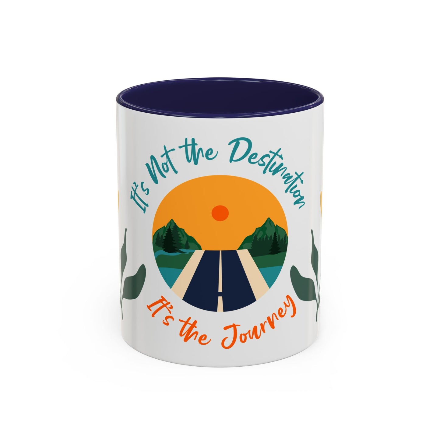 Journey Coffee Mug - Inspirational Accent Mug for Travelers, Road Trip Gift, Motivational Drinkware, Adventure Mug, Nature Coffee Cup