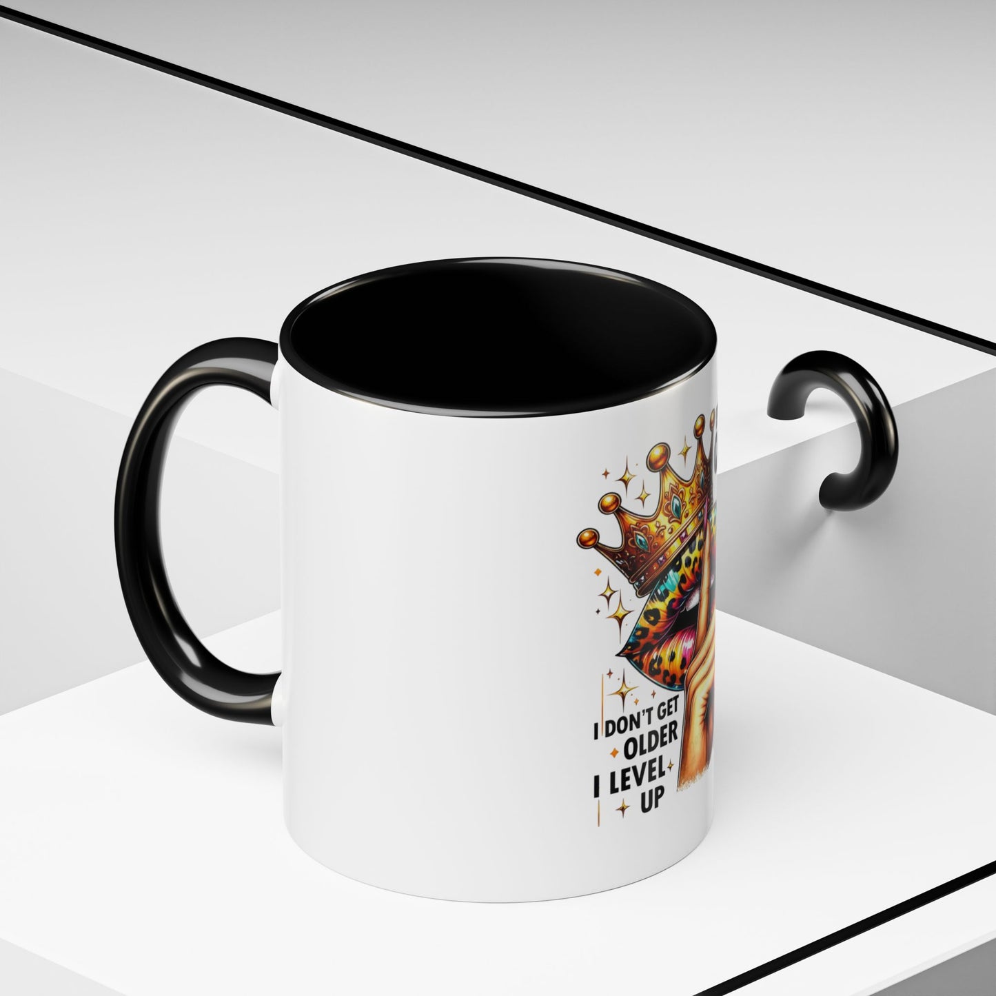 Birthday Queen Accent Coffee Mug - Celebrate Birthdays, Gift for Her, Funny Mug, Queen Birthday Mug, Unique Coffee Cup
