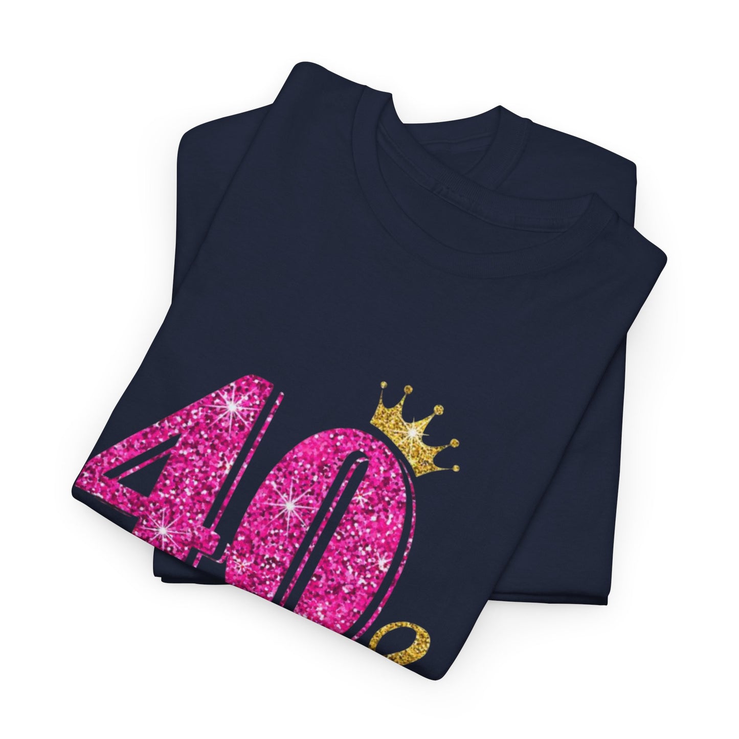40 & Fabulous Unisex Heavy Cotton Tee | Birthday Gift, Celebration Shirt, Trendy Top, Party Wear, Fashionable Tee