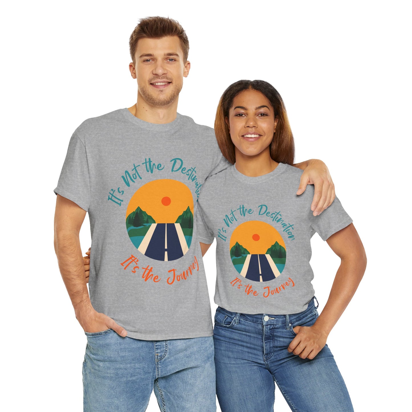 Journey-Themed Unisex Cotton Tee, Travel Shirt, Adventure Clothing, Gift for Travelers, Inspirational Tee, Road Trip Shirt
