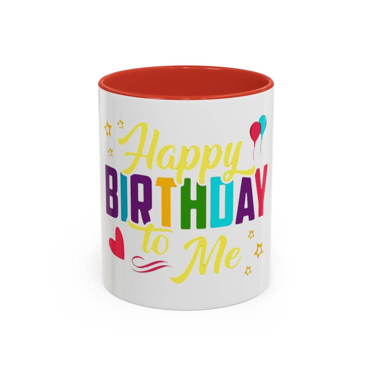 Happy Birthday Coffee Mug - Celebrate You, Personalized Gift, Fun Party Drinkware, Self-Care, Colorful Accent Mug