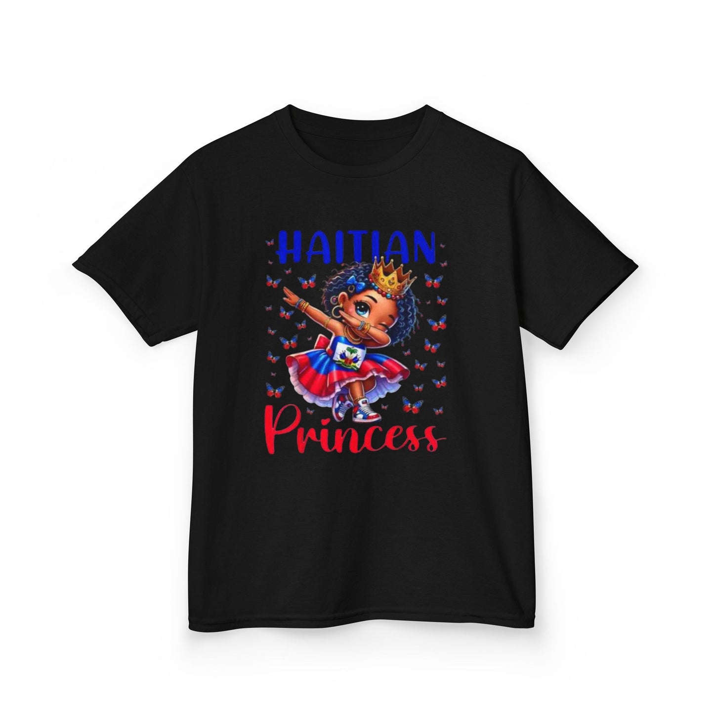 Haitian Princess Kids Tee, Kids Cotton T-Shirt, Birthday Gift, Cultural Pride Shirt, Toddler Graphic Tee, Kids Fashion Tee, Summer Shirt
