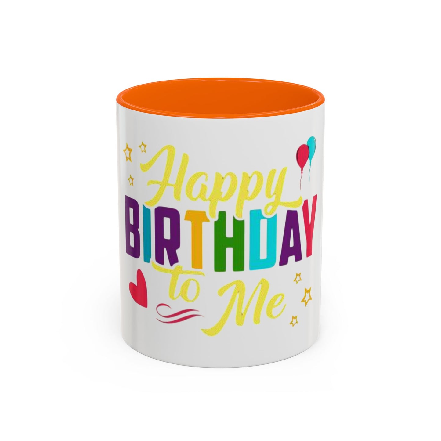 Happy Birthday Coffee Mug - Celebrate You, Personalized Gift, Fun Party Drinkware, Self-Care, Colorful Accent Mug