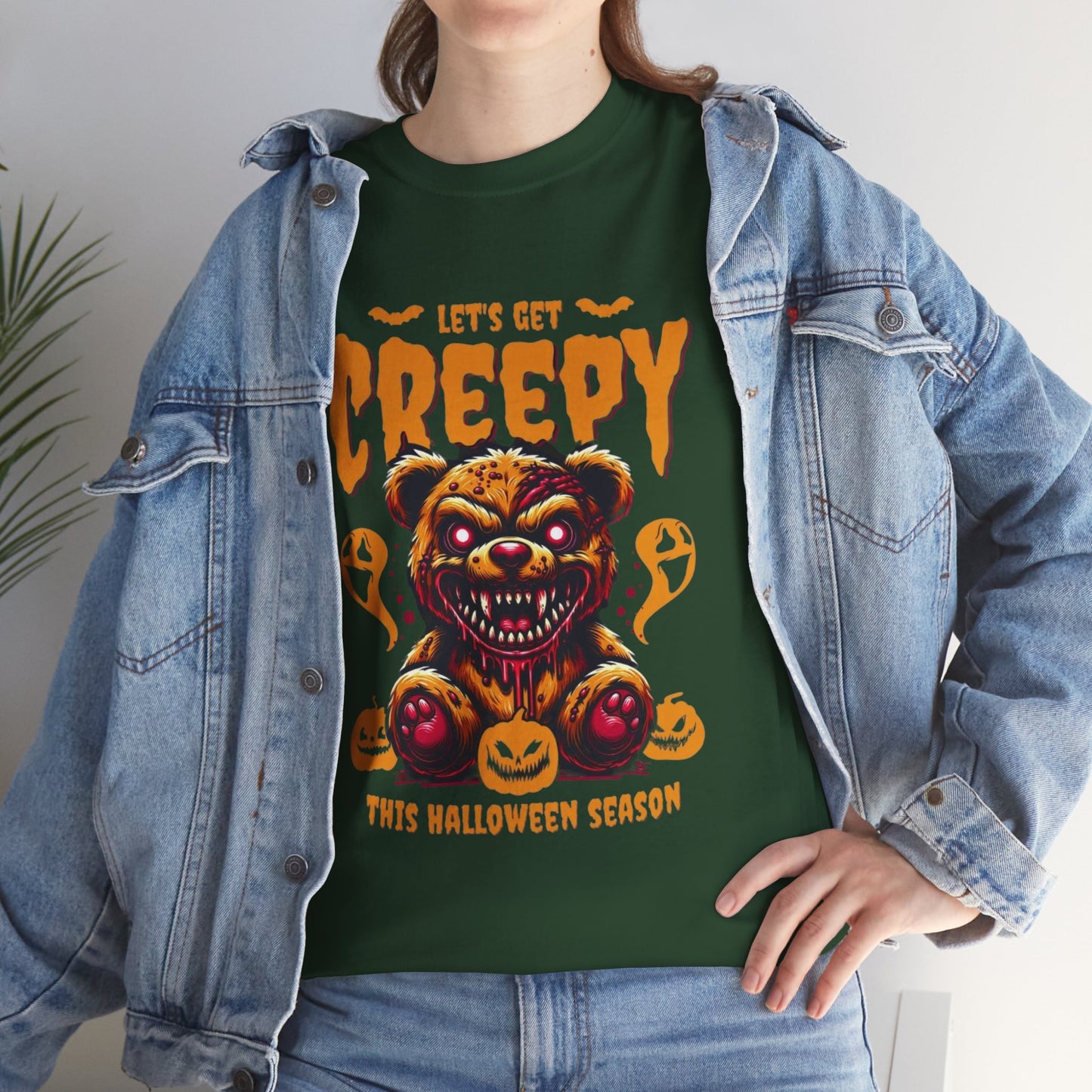 Halloween Creepy Tee, Unisex Halloween T-Shirt, Spooky Graphic Shirt, Fall Fashion, Fun Halloween Outfit, Trick or Treat Tee